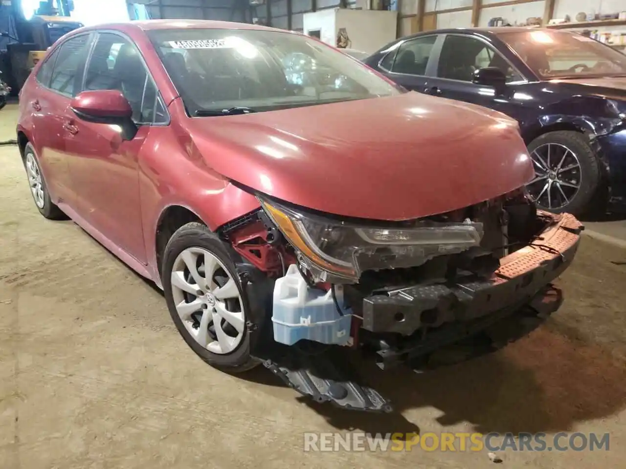 1 Photograph of a damaged car JTDEPRAE6LJ103857 TOYOTA COROLLA 2020