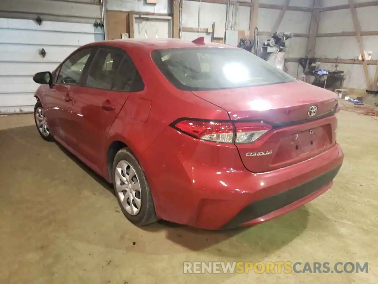 3 Photograph of a damaged car JTDEPRAE6LJ103857 TOYOTA COROLLA 2020