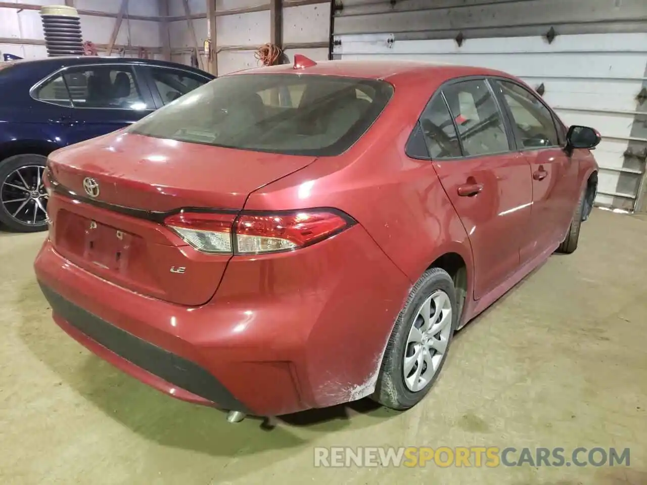 4 Photograph of a damaged car JTDEPRAE6LJ103857 TOYOTA COROLLA 2020