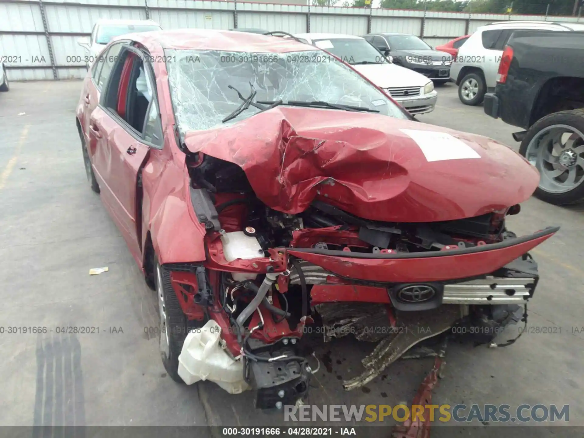 6 Photograph of a damaged car JTDEPRAE6LJ104619 TOYOTA COROLLA 2020