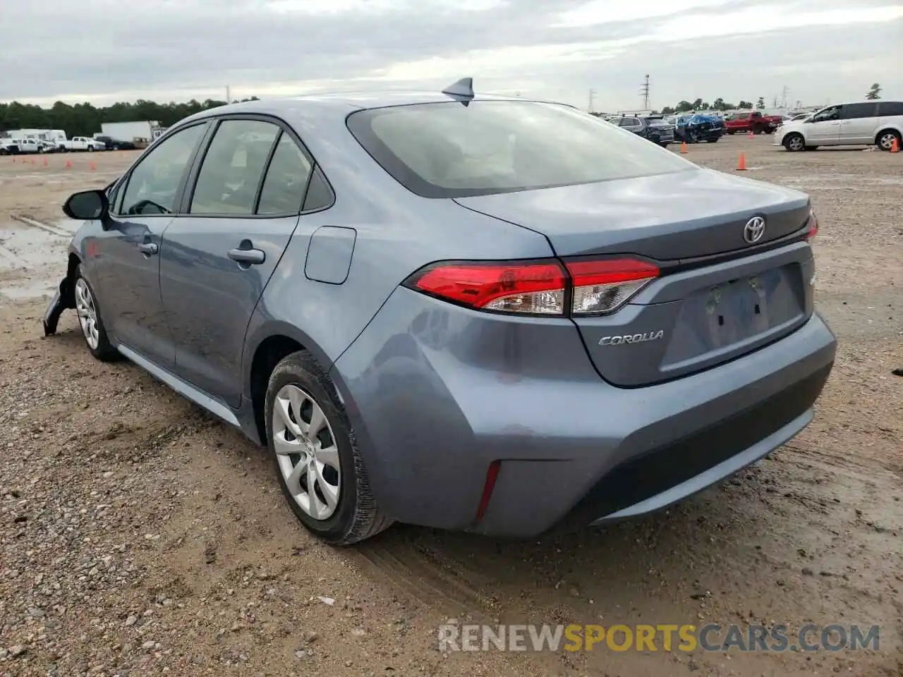 3 Photograph of a damaged car JTDEPRAE6LJ105012 TOYOTA COROLLA 2020