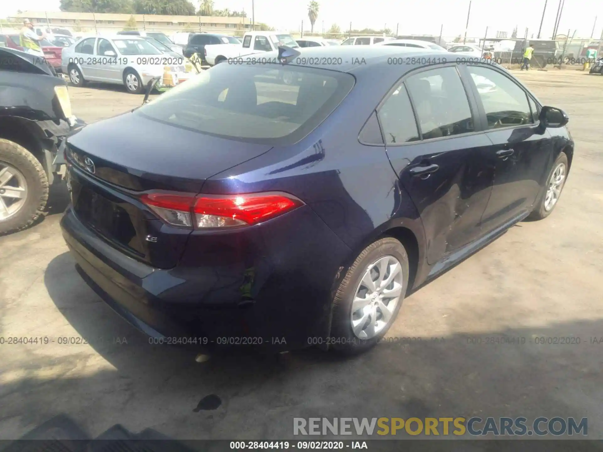 4 Photograph of a damaged car JTDEPRAE6LJ106080 TOYOTA COROLLA 2020