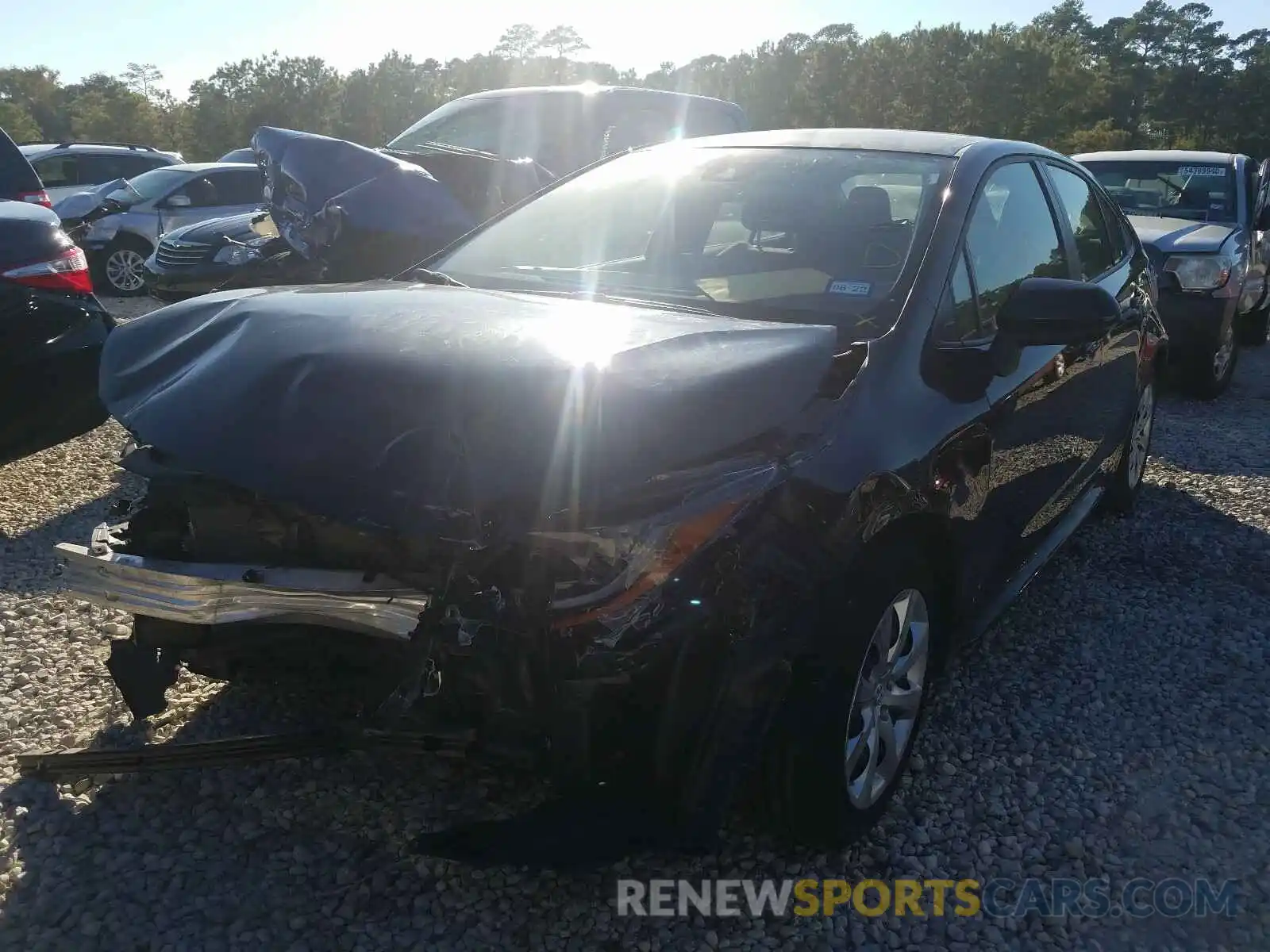 2 Photograph of a damaged car JTDEPRAE6LJ106743 TOYOTA COROLLA 2020