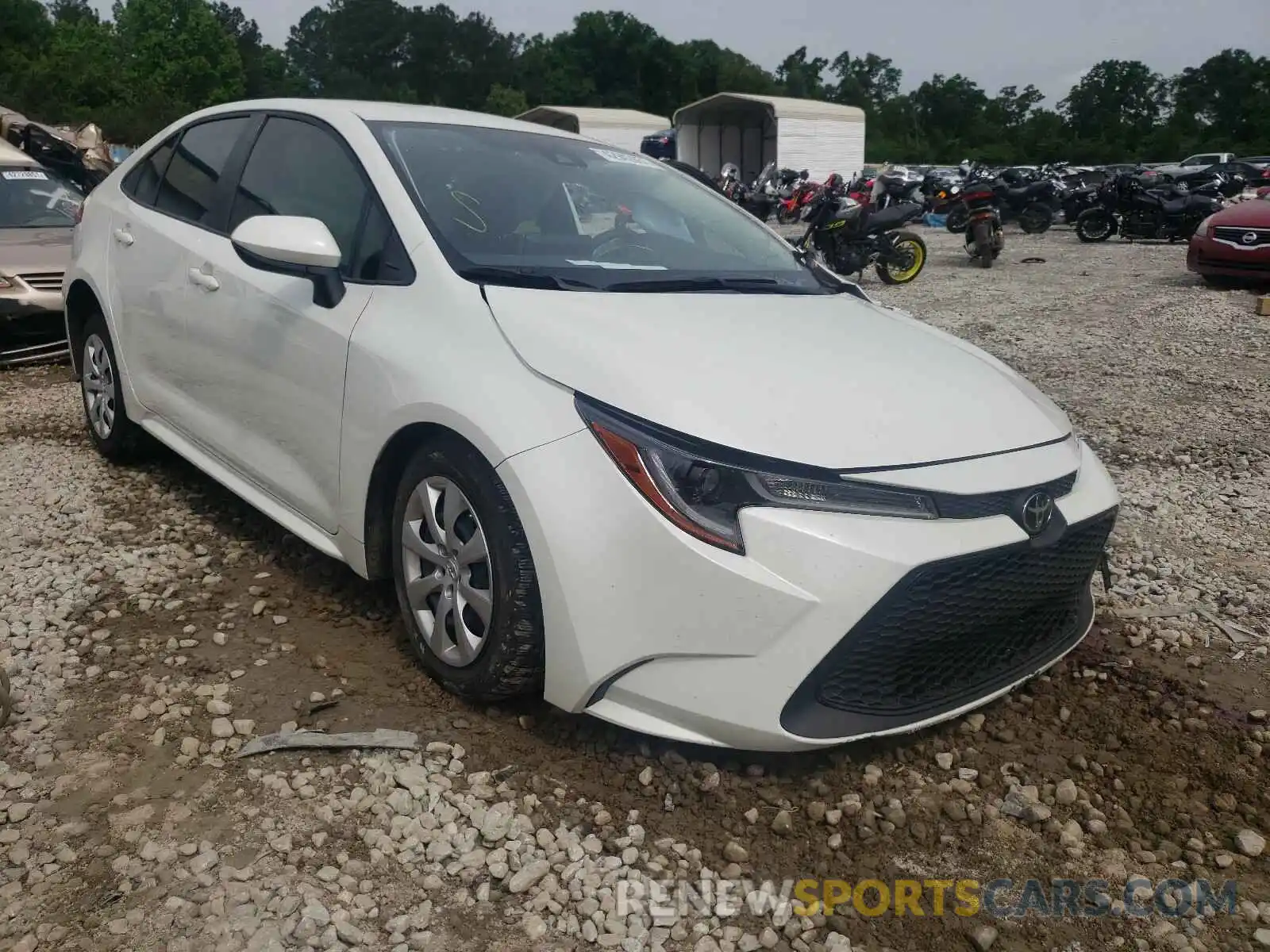 1 Photograph of a damaged car JTDEPRAE6LJ106922 TOYOTA COROLLA 2020