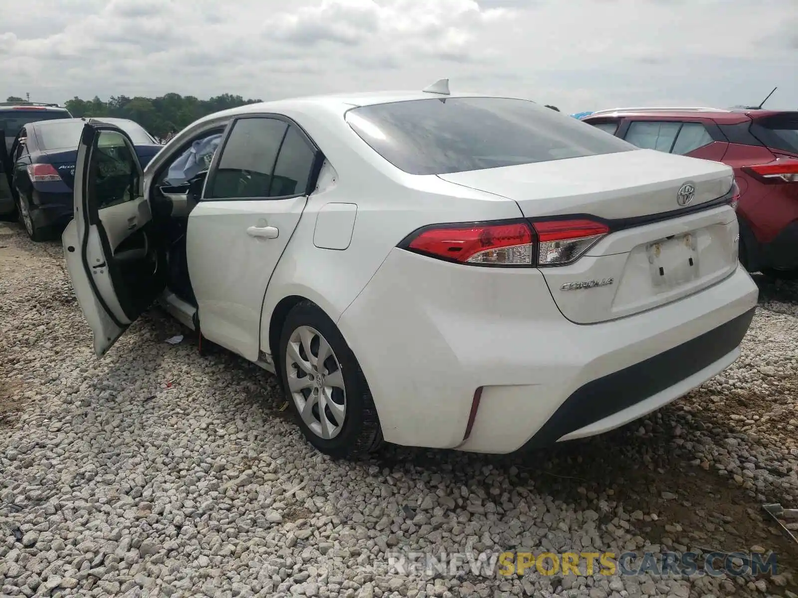 3 Photograph of a damaged car JTDEPRAE6LJ106922 TOYOTA COROLLA 2020