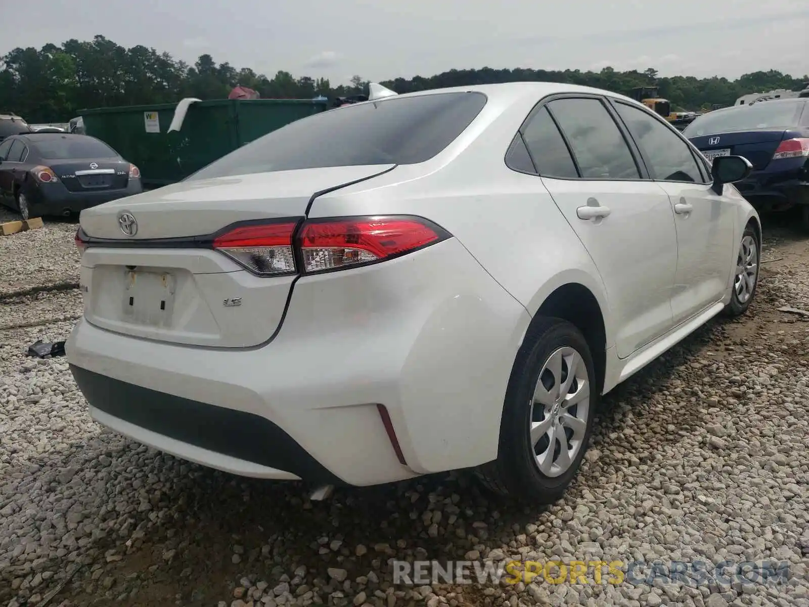 4 Photograph of a damaged car JTDEPRAE6LJ106922 TOYOTA COROLLA 2020