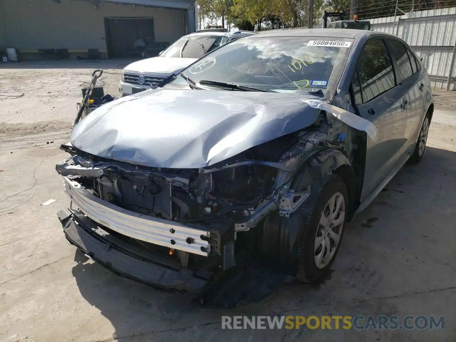 2 Photograph of a damaged car JTDEPRAE6LJ107083 TOYOTA COROLLA 2020