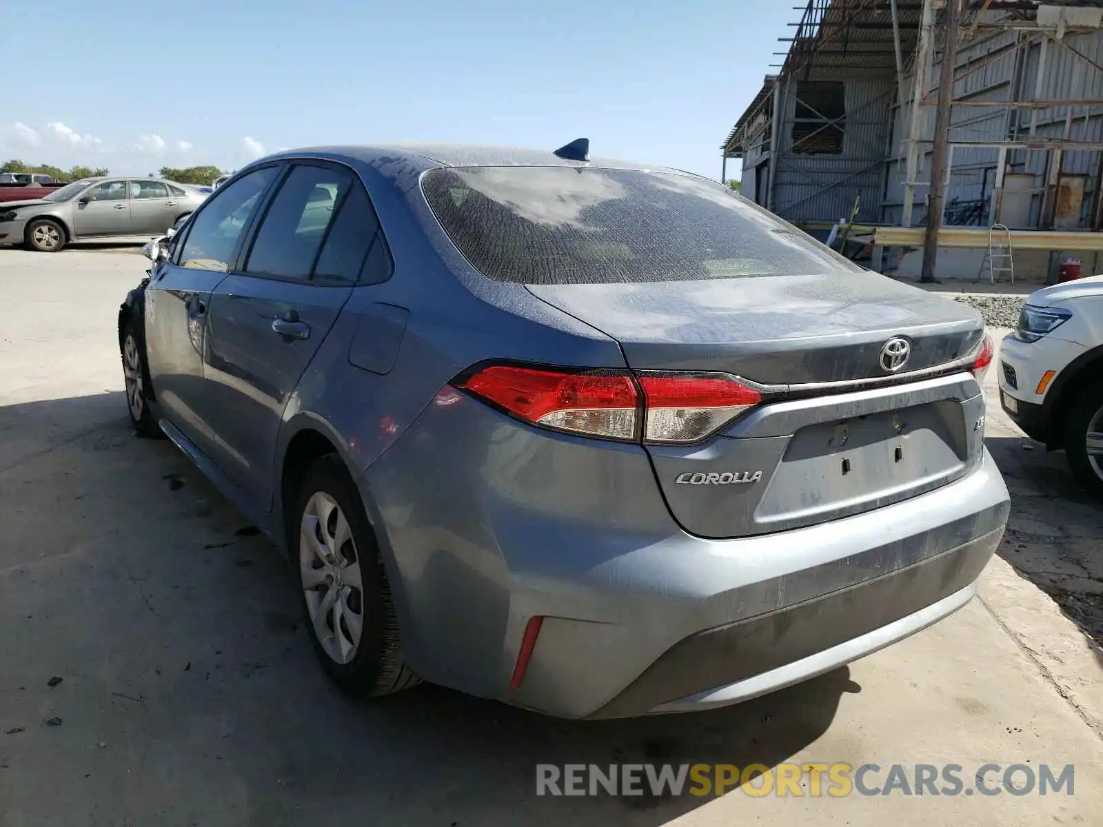 3 Photograph of a damaged car JTDEPRAE6LJ107083 TOYOTA COROLLA 2020