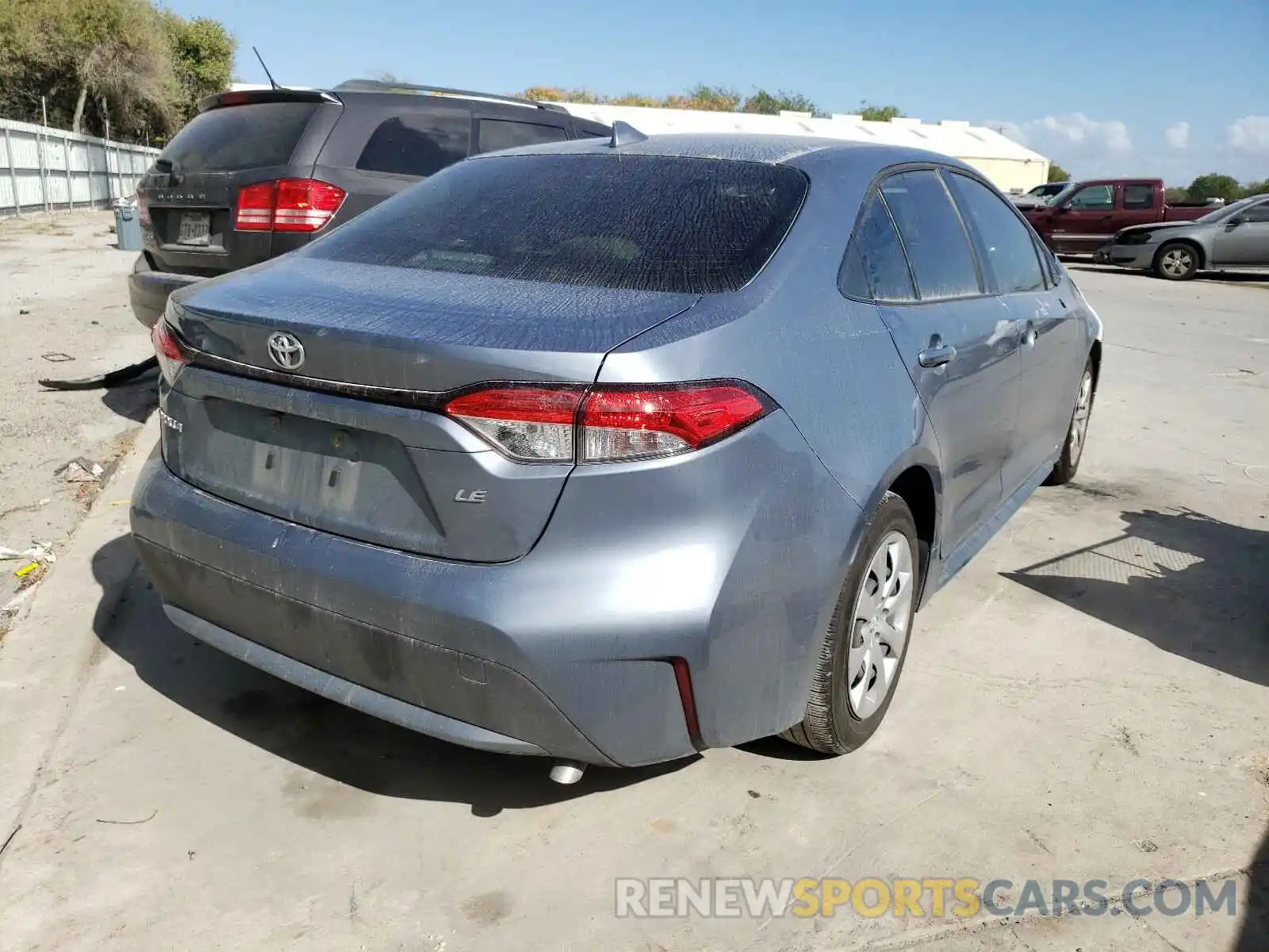 4 Photograph of a damaged car JTDEPRAE6LJ107083 TOYOTA COROLLA 2020