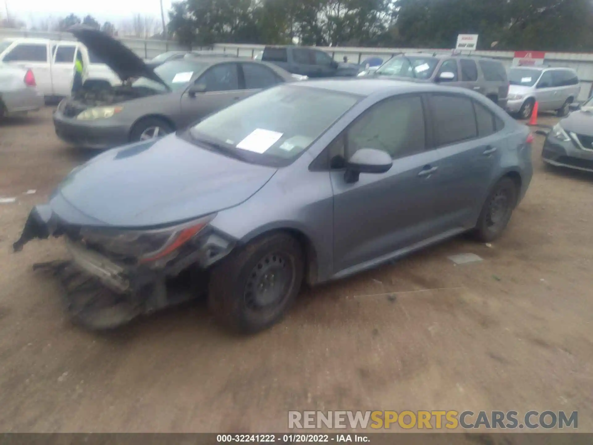 2 Photograph of a damaged car JTDEPRAE6LJ107388 TOYOTA COROLLA 2020