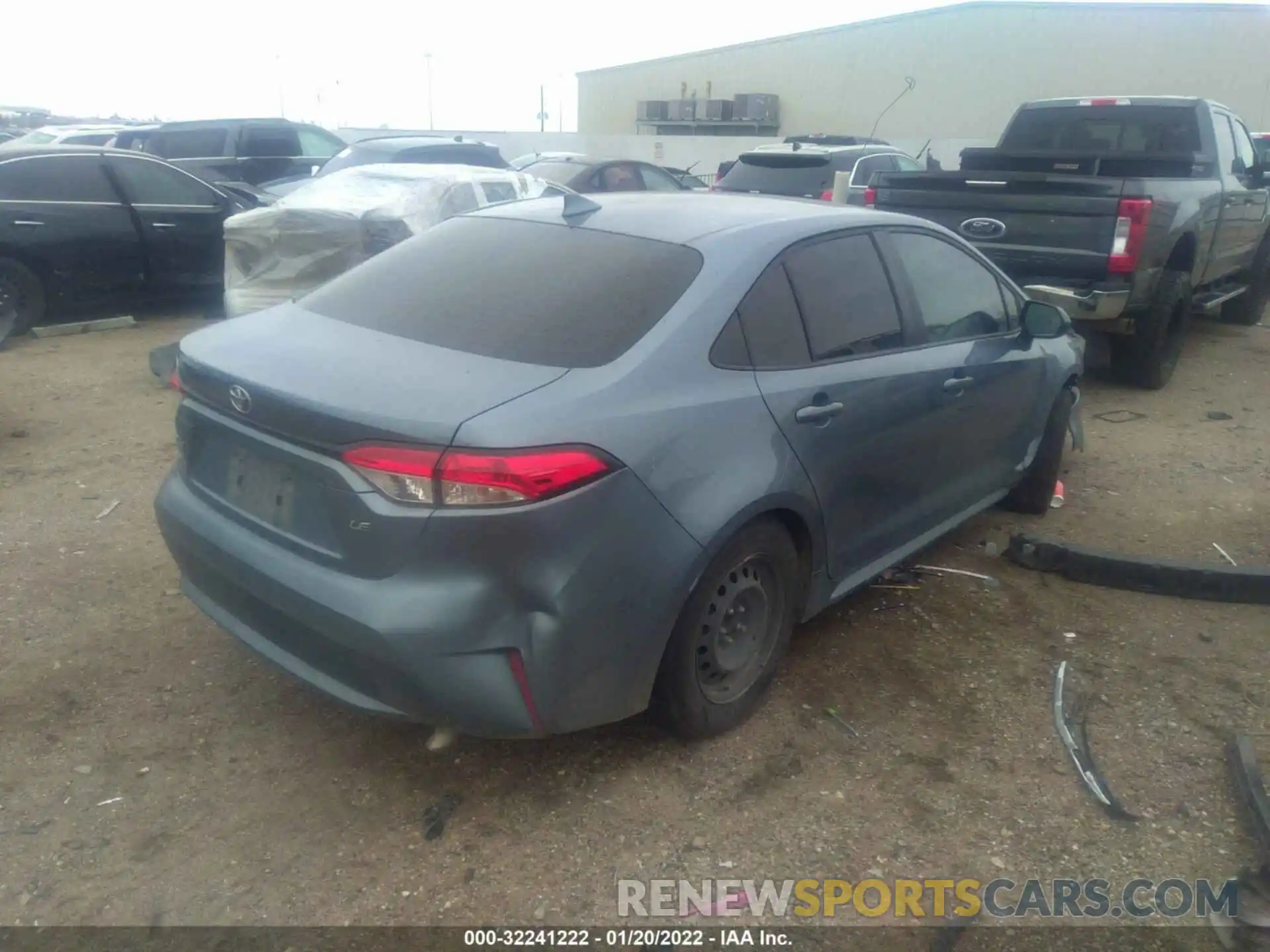 4 Photograph of a damaged car JTDEPRAE6LJ107388 TOYOTA COROLLA 2020