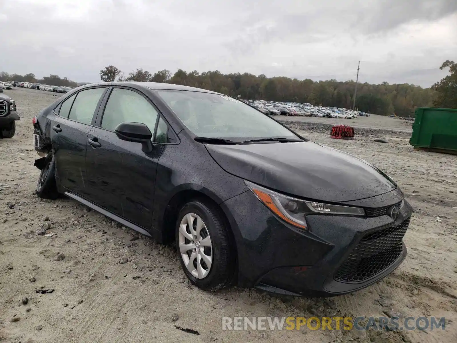 1 Photograph of a damaged car JTDEPRAE6LJ107634 TOYOTA COROLLA 2020