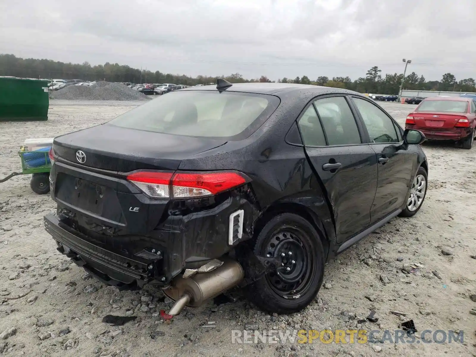 4 Photograph of a damaged car JTDEPRAE6LJ107634 TOYOTA COROLLA 2020