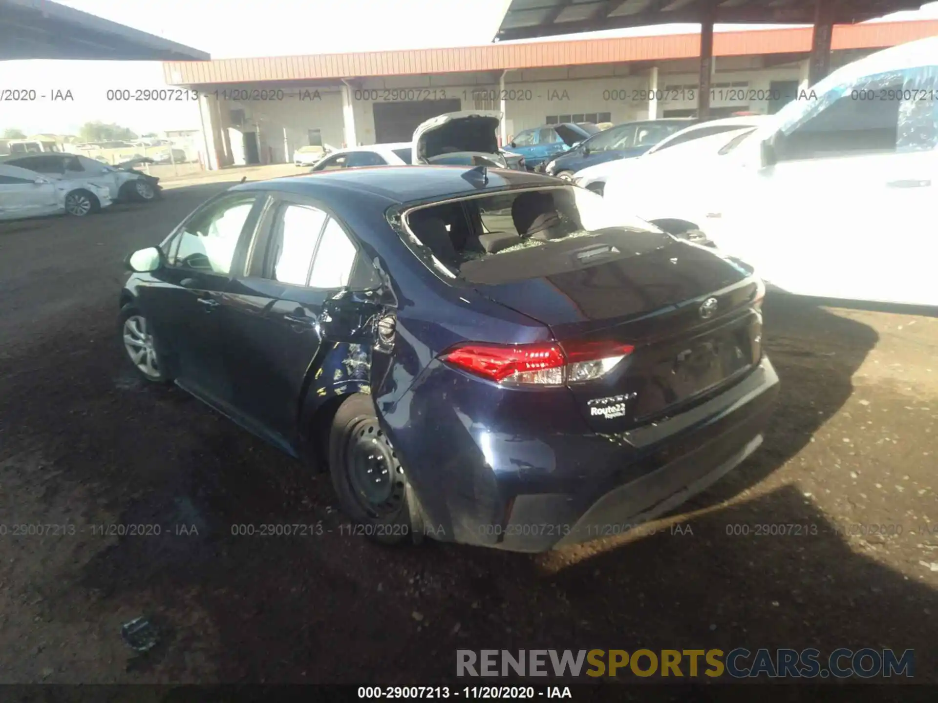 3 Photograph of a damaged car JTDEPRAE6LJ108430 TOYOTA COROLLA 2020