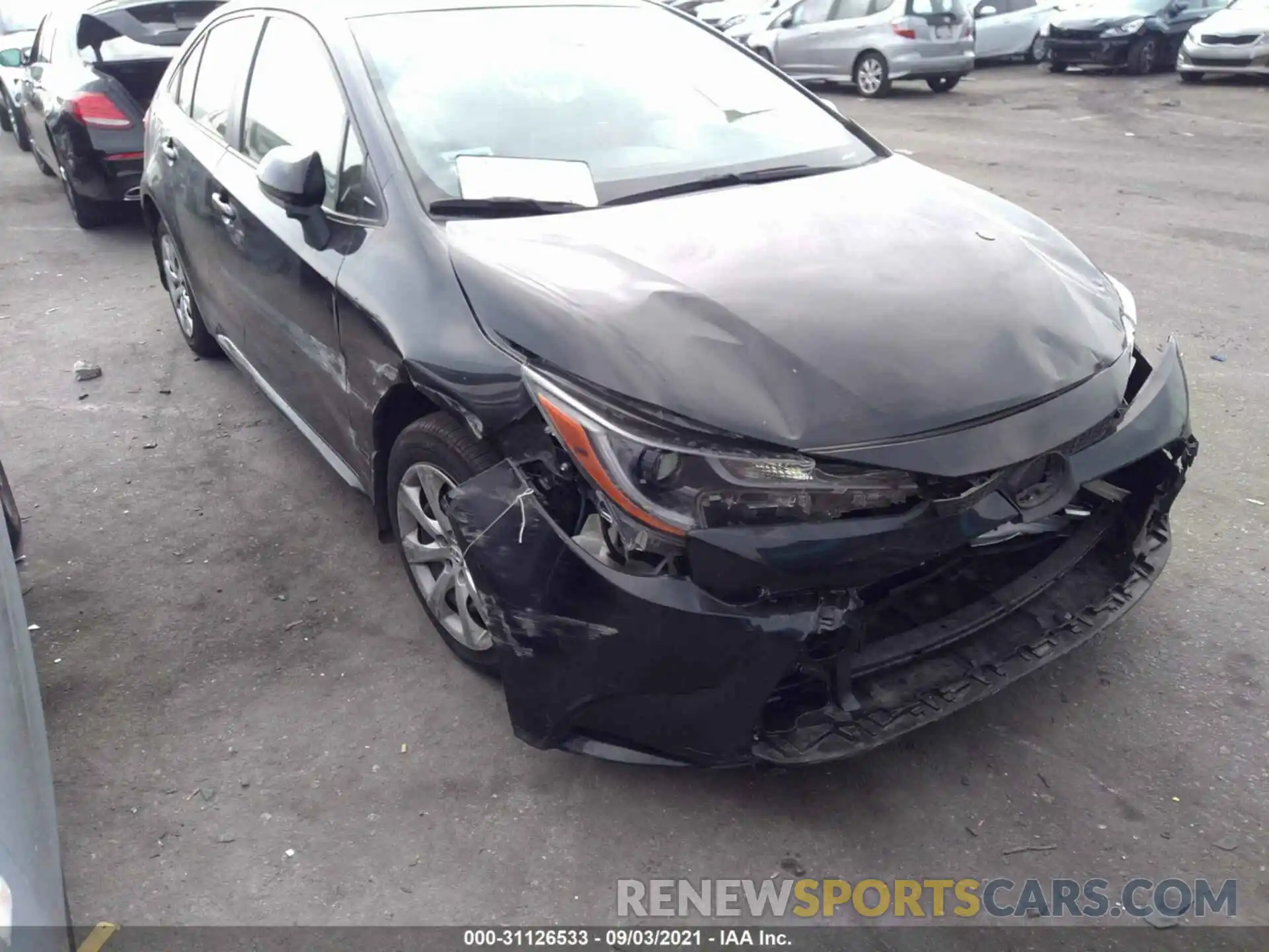 6 Photograph of a damaged car JTDEPRAE6LJ108749 TOYOTA COROLLA 2020