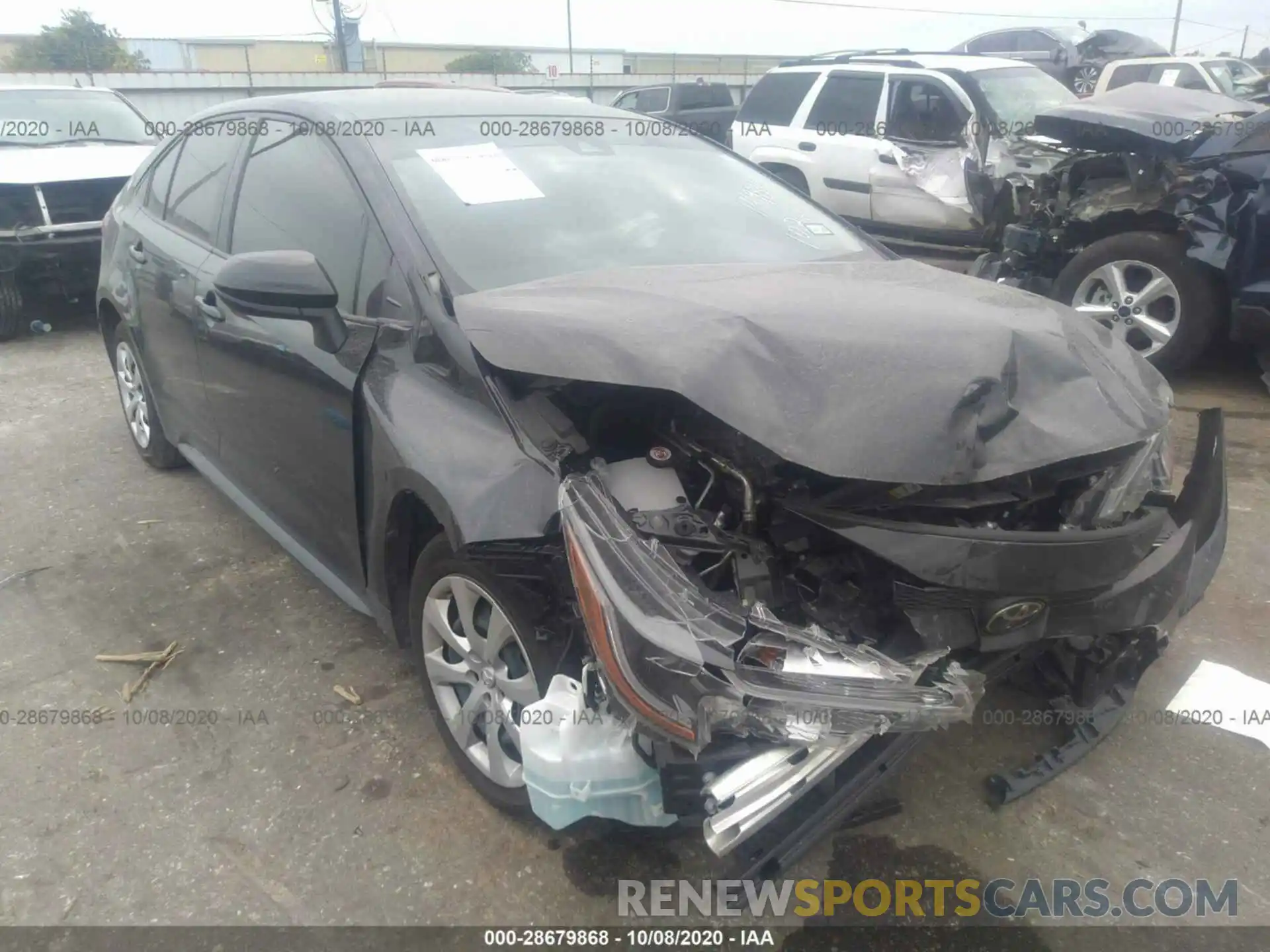 1 Photograph of a damaged car JTDEPRAE6LJ109884 TOYOTA COROLLA 2020