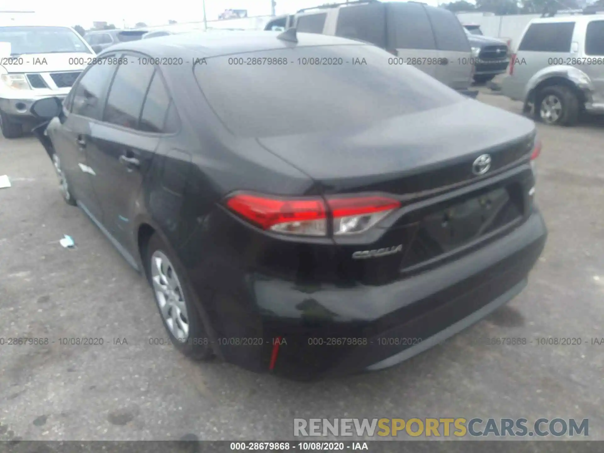 3 Photograph of a damaged car JTDEPRAE6LJ109884 TOYOTA COROLLA 2020