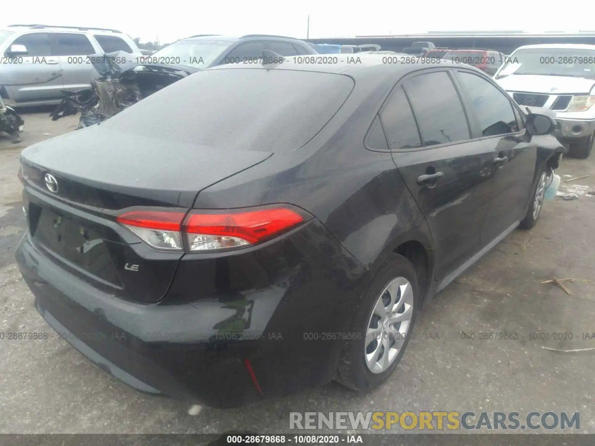 4 Photograph of a damaged car JTDEPRAE6LJ109884 TOYOTA COROLLA 2020