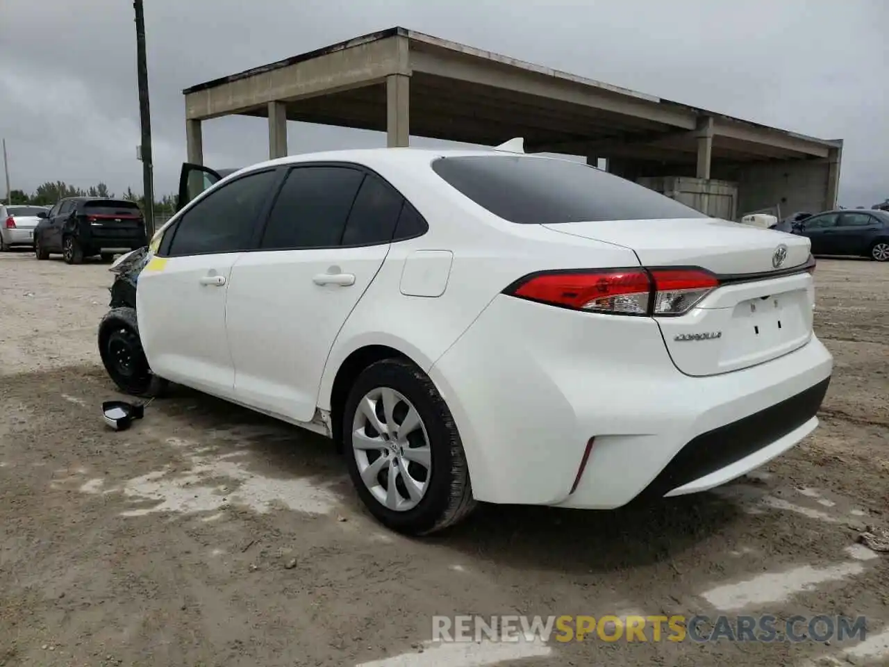 3 Photograph of a damaged car JTDEPRAE6LJ110727 TOYOTA COROLLA 2020