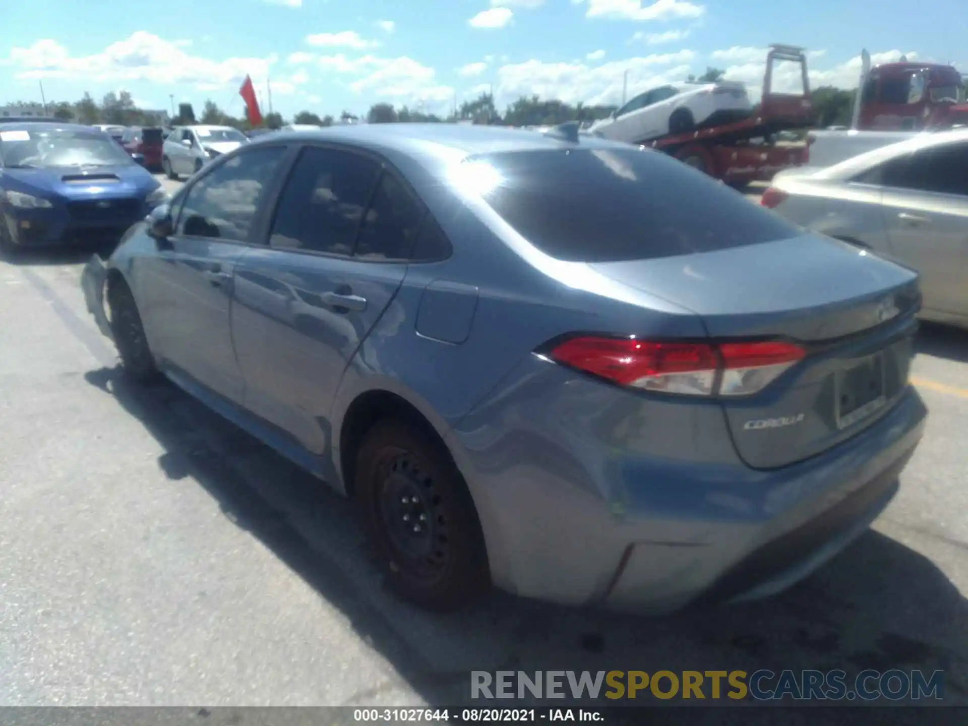 3 Photograph of a damaged car JTDEPRAE6LJ111103 TOYOTA COROLLA 2020