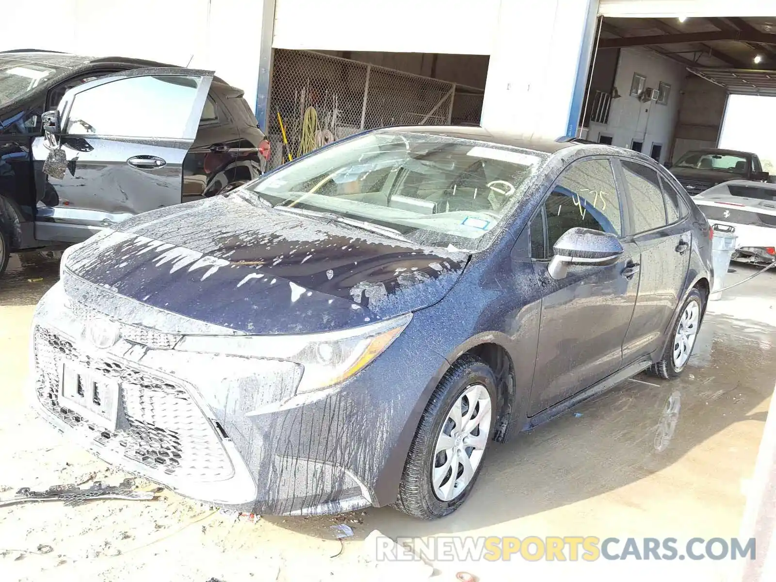 2 Photograph of a damaged car JTDEPRAE6LJ111425 TOYOTA COROLLA 2020