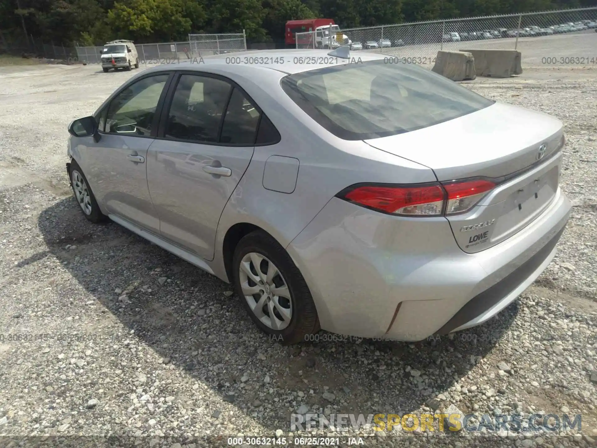 3 Photograph of a damaged car JTDEPRAE6LJ112266 TOYOTA COROLLA 2020