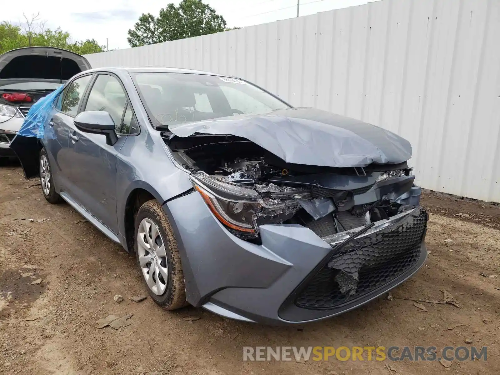 1 Photograph of a damaged car JTDEPRAE6LJ112588 TOYOTA COROLLA 2020