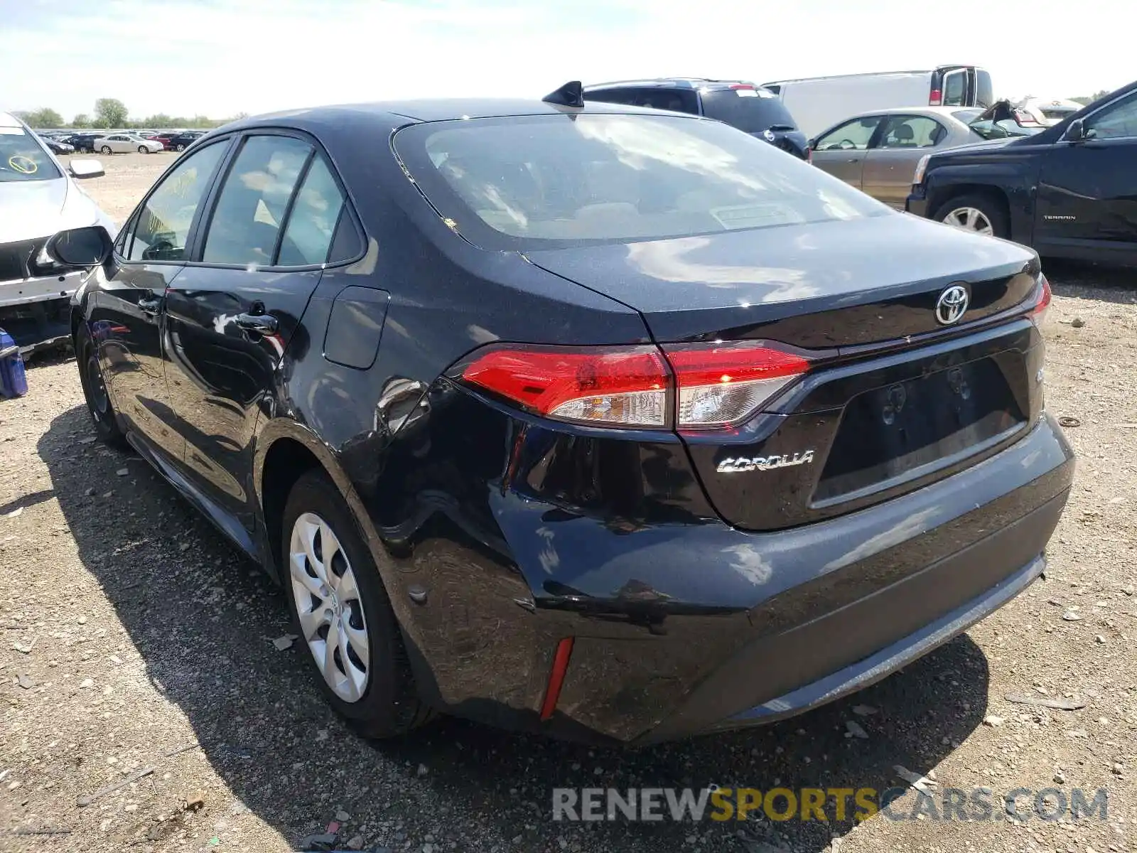 3 Photograph of a damaged car JTDEPRAE6LJ112879 TOYOTA COROLLA 2020