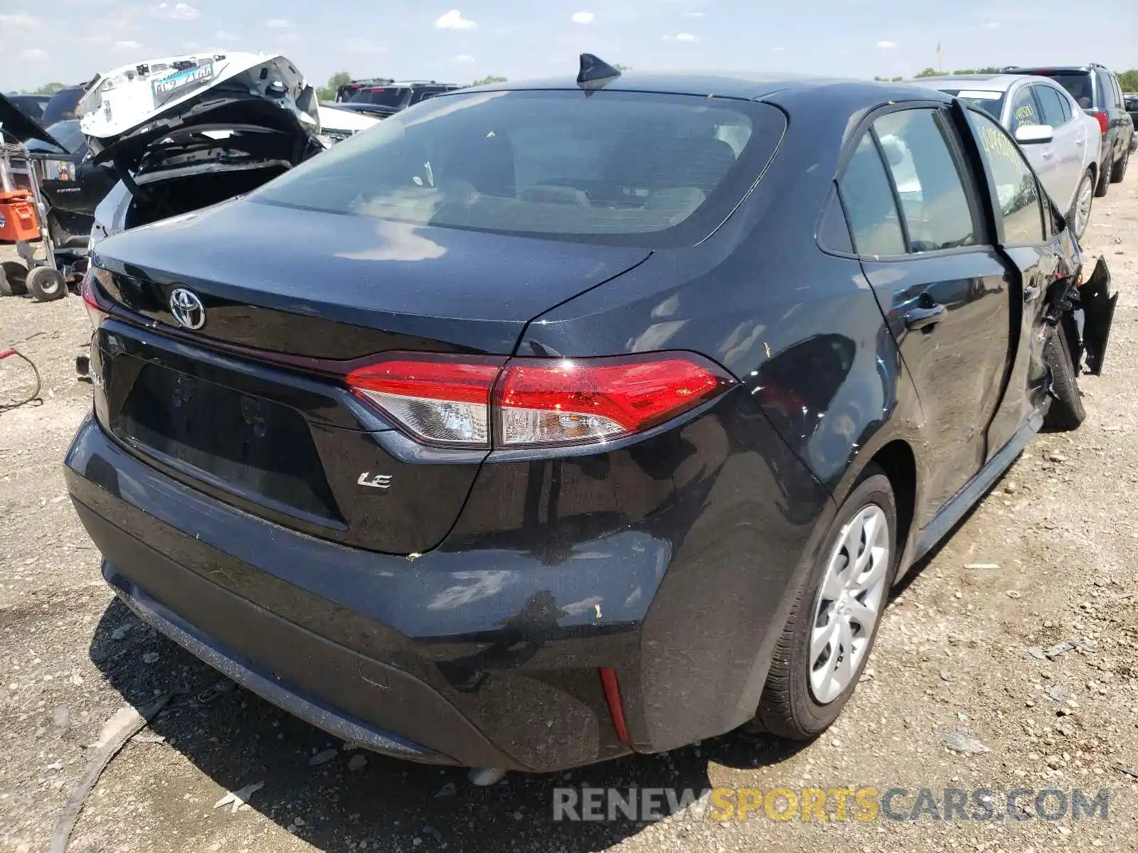 4 Photograph of a damaged car JTDEPRAE6LJ112879 TOYOTA COROLLA 2020