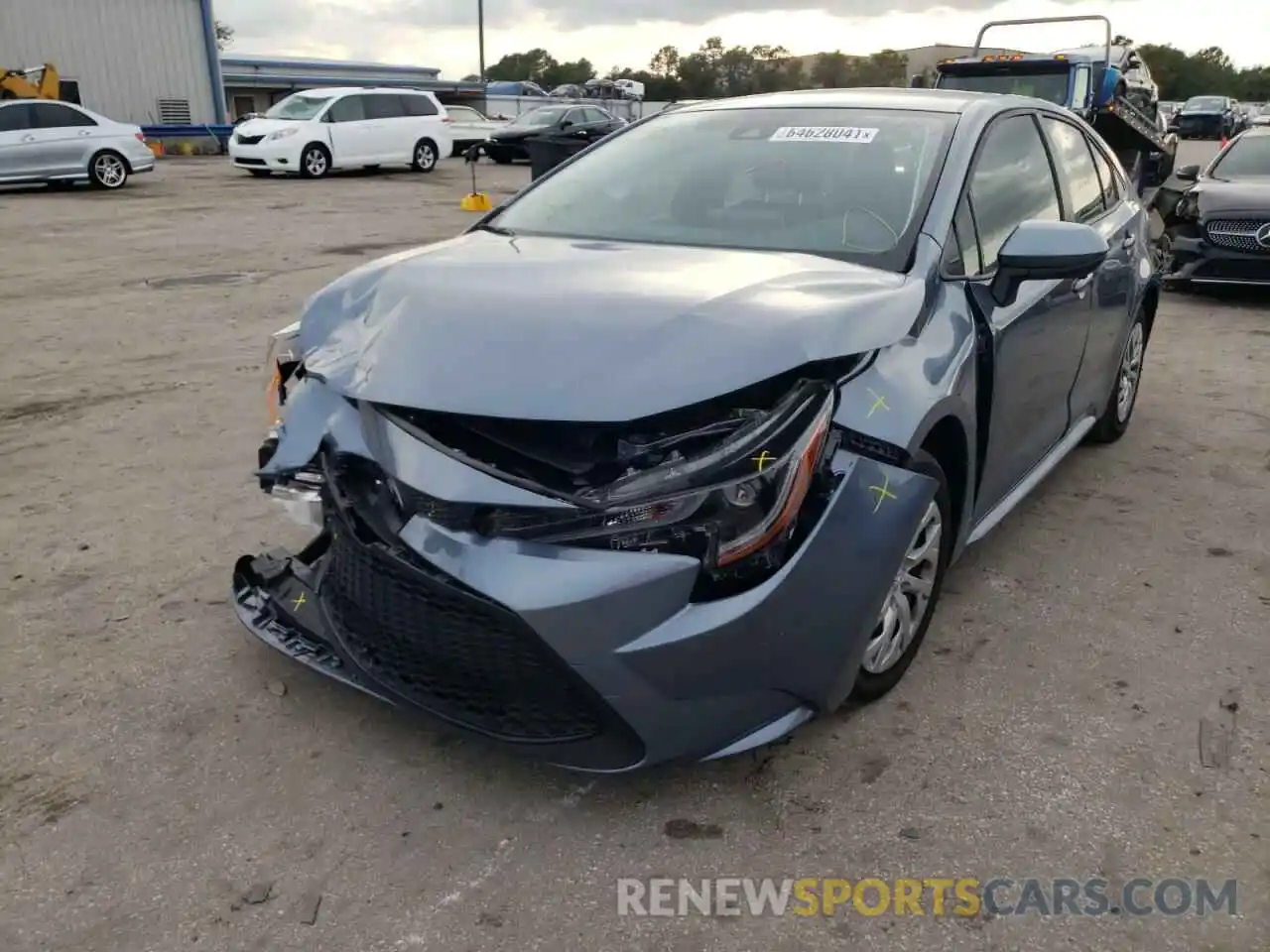 2 Photograph of a damaged car JTDEPRAE6LJ113241 TOYOTA COROLLA 2020