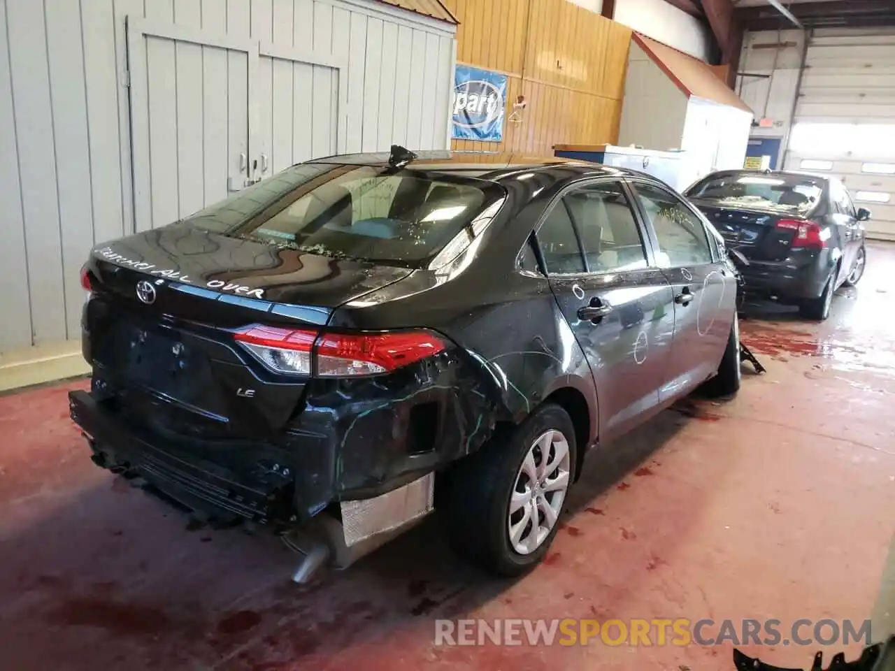 4 Photograph of a damaged car JTDEPRAE6LJ113272 TOYOTA COROLLA 2020