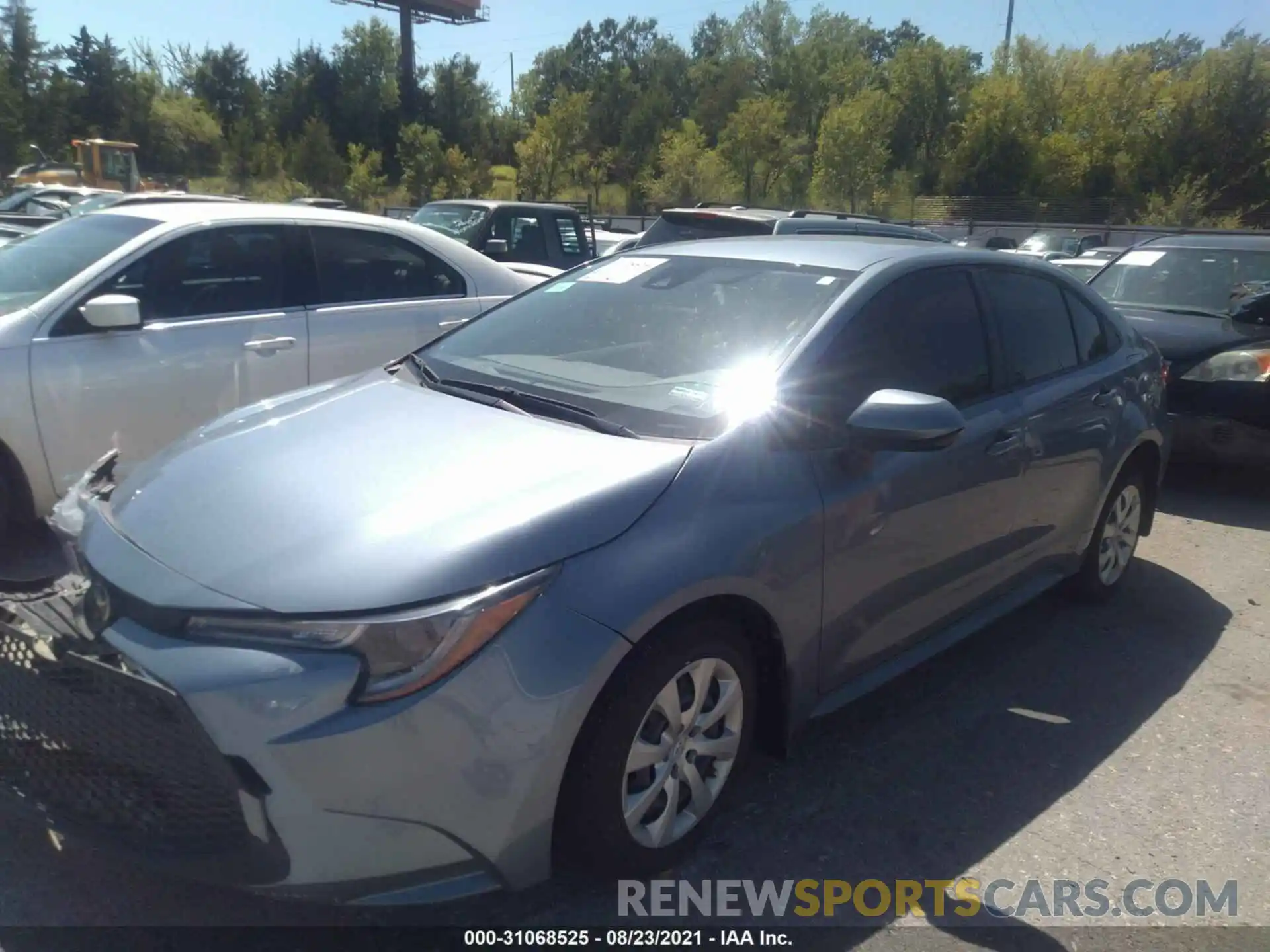 2 Photograph of a damaged car JTDEPRAE6LJ113952 TOYOTA COROLLA 2020