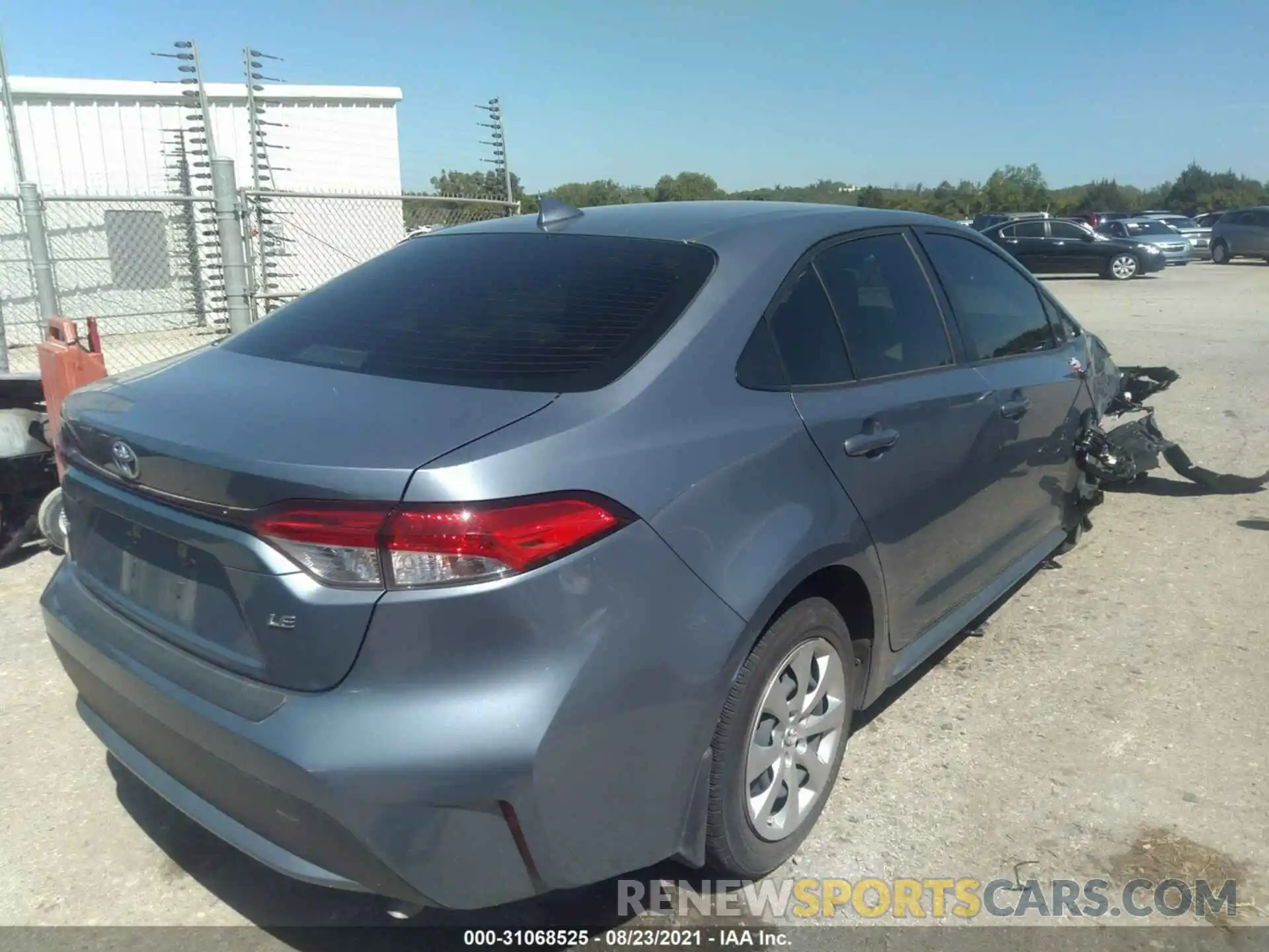 4 Photograph of a damaged car JTDEPRAE6LJ113952 TOYOTA COROLLA 2020