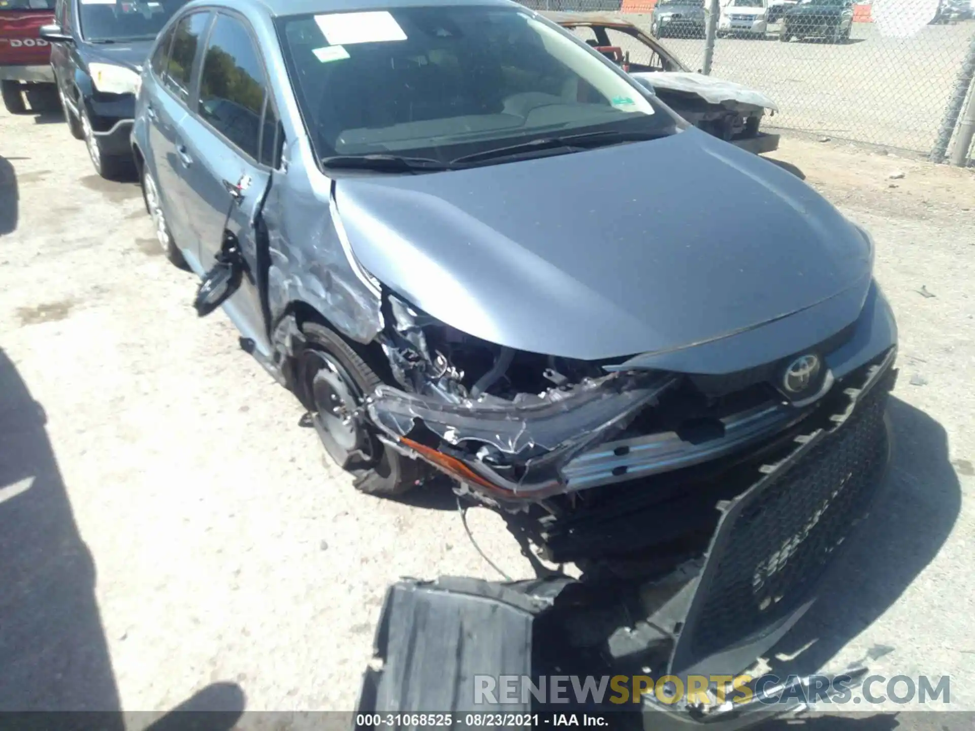 6 Photograph of a damaged car JTDEPRAE6LJ113952 TOYOTA COROLLA 2020