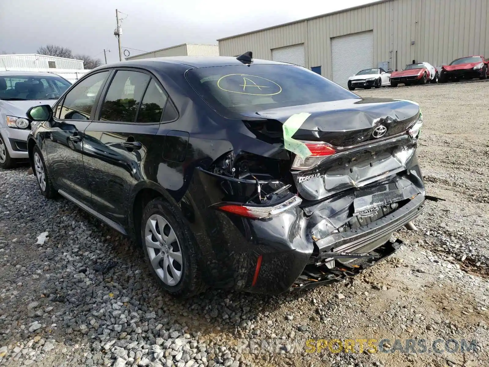 3 Фотография поврежденного автомобиля JTDEPRAE6LJ114874 TOYOTA COROLLA 2020