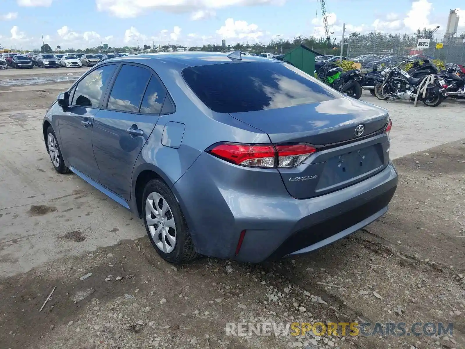 3 Photograph of a damaged car JTDEPRAE6LJ114941 TOYOTA COROLLA 2020