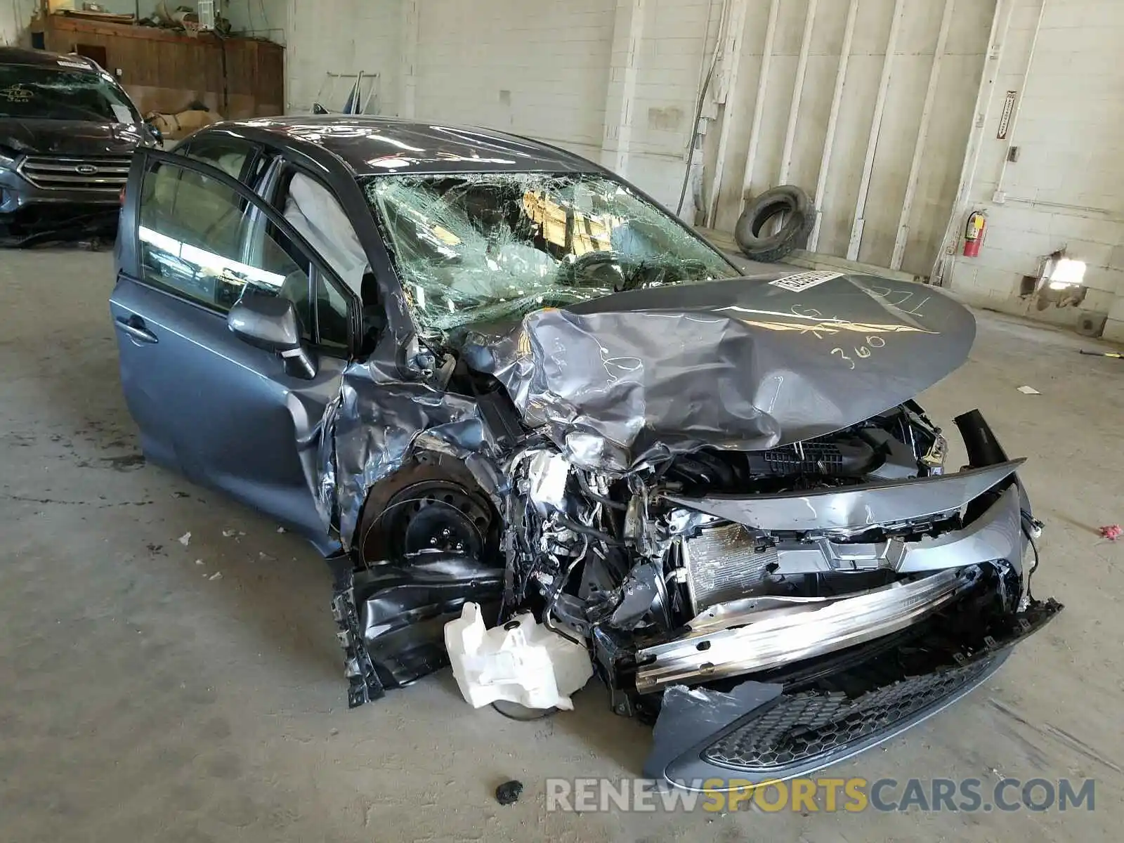 1 Photograph of a damaged car JTDEPRAE6LJ115149 TOYOTA COROLLA 2020