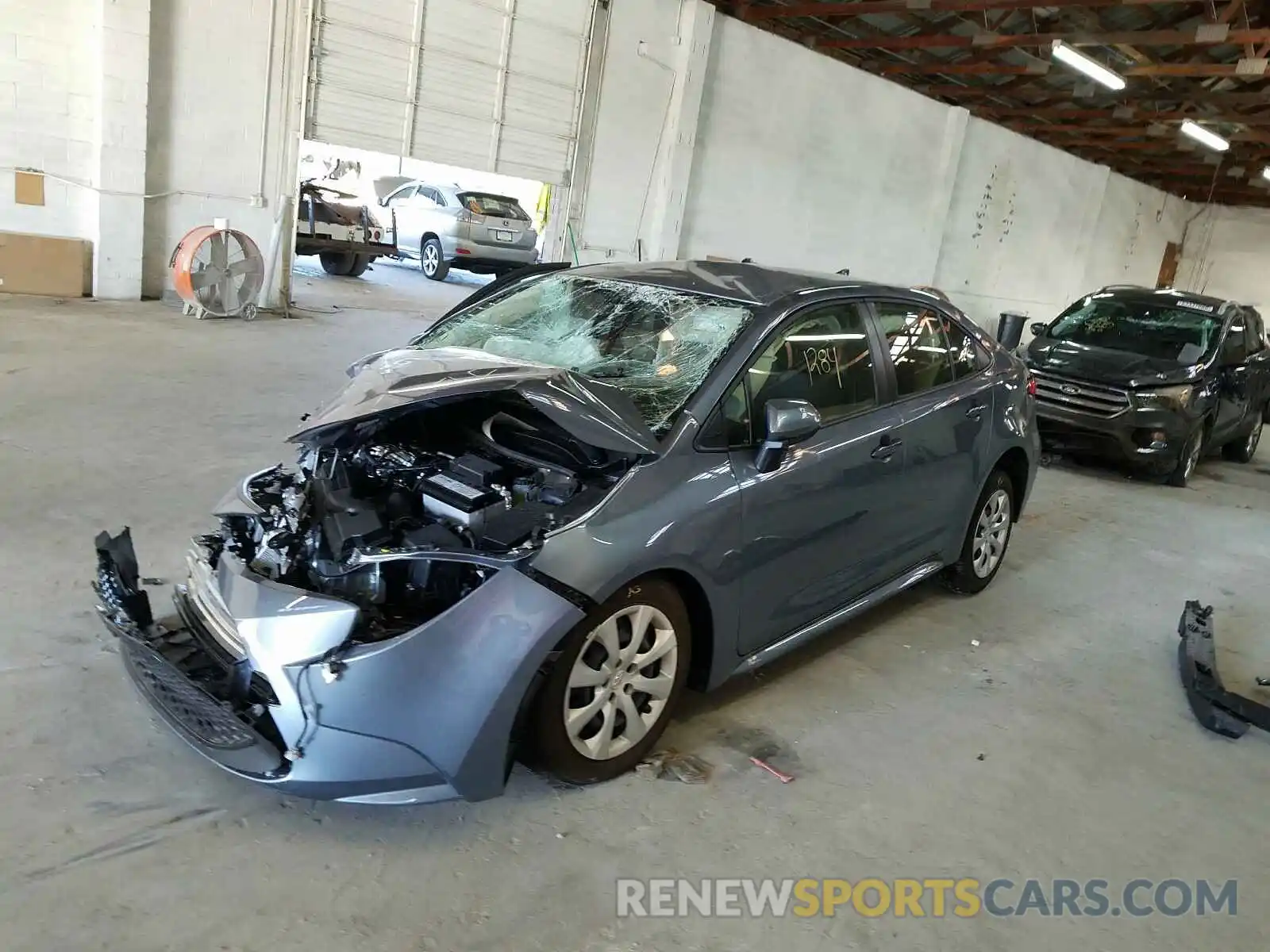 2 Photograph of a damaged car JTDEPRAE6LJ115149 TOYOTA COROLLA 2020