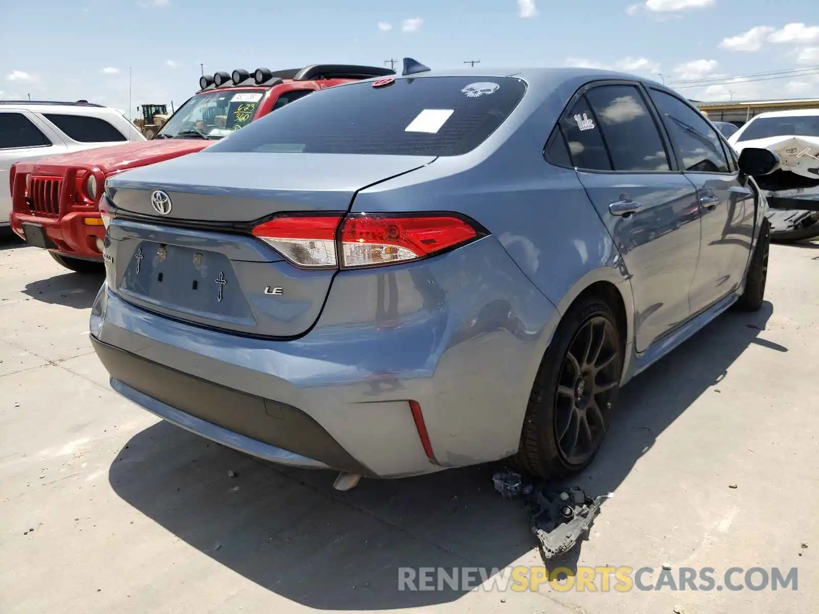 4 Photograph of a damaged car JTDEPRAE6LJ115605 TOYOTA COROLLA 2020