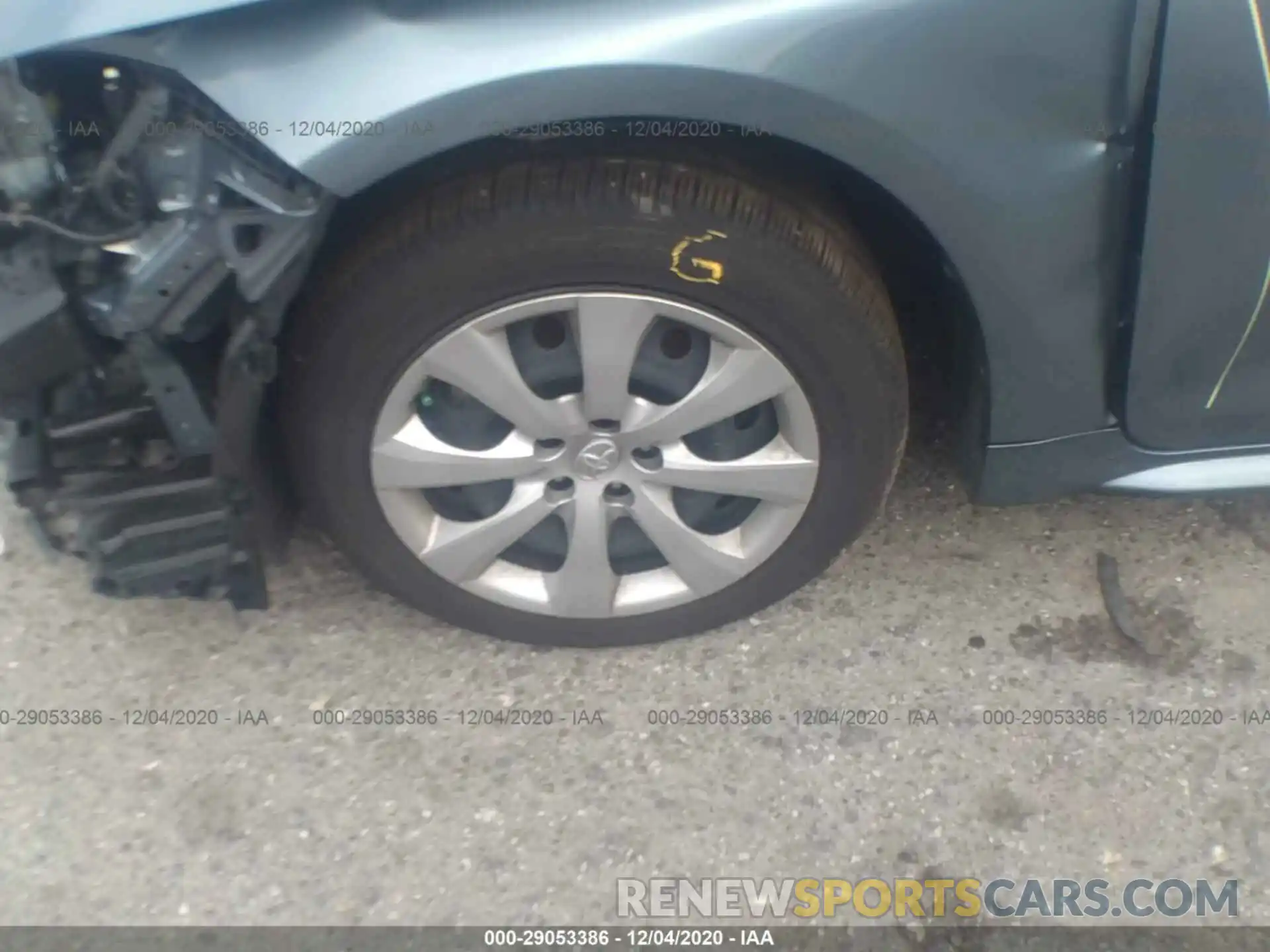 11 Photograph of a damaged car JTDEPRAE6LJ115703 TOYOTA COROLLA 2020