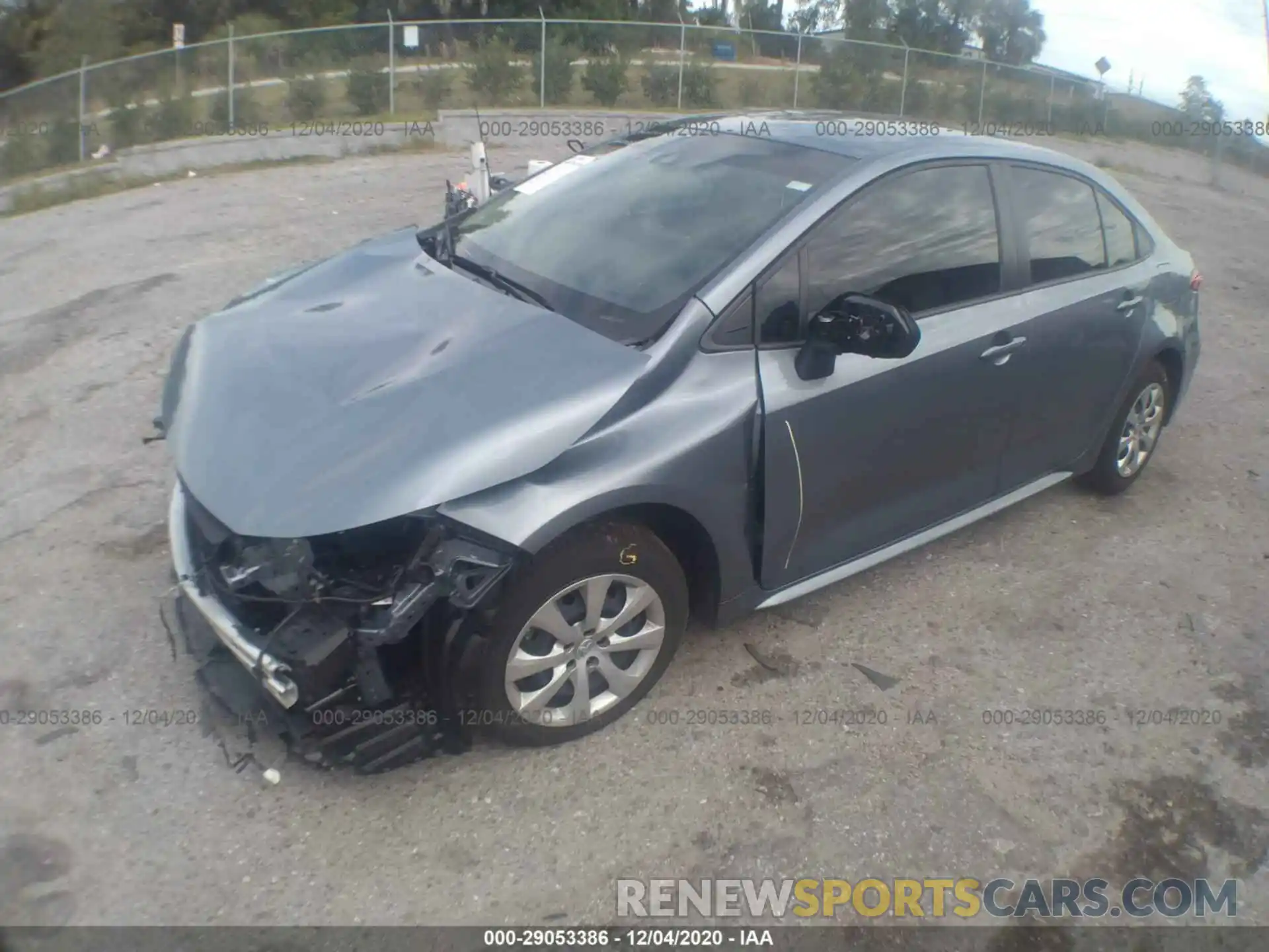 2 Photograph of a damaged car JTDEPRAE6LJ115703 TOYOTA COROLLA 2020