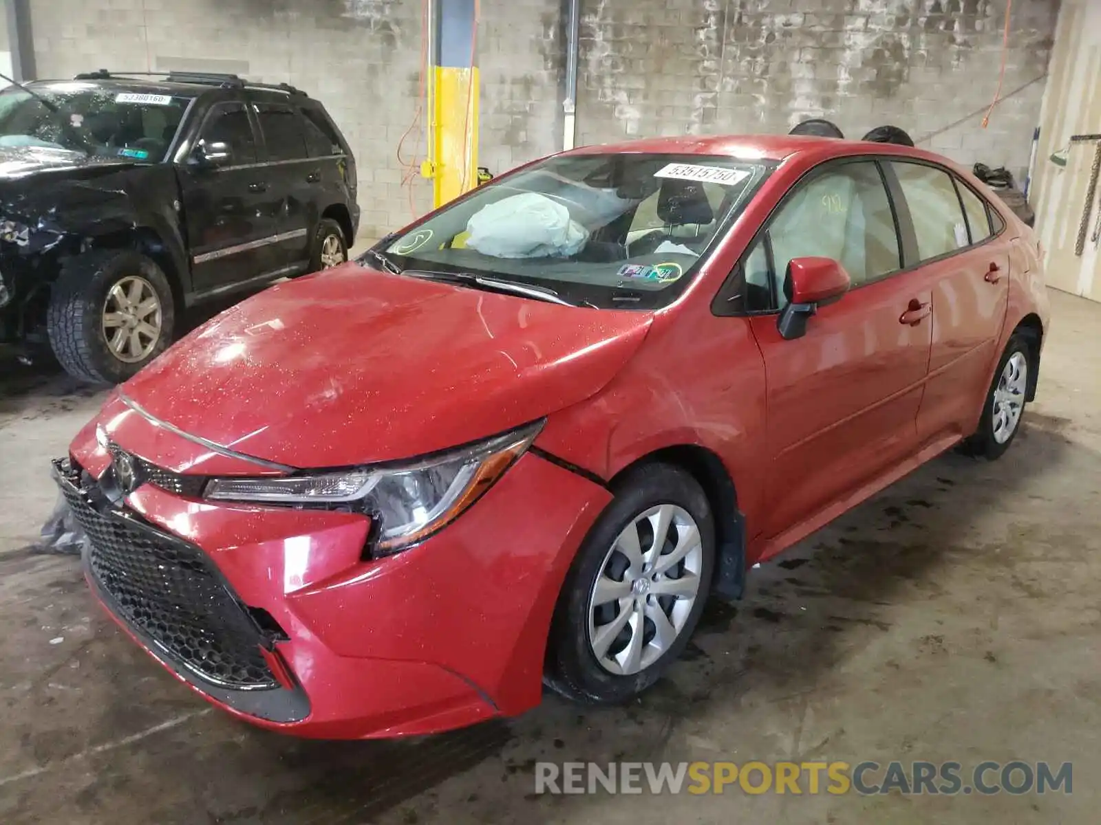 2 Photograph of a damaged car JTDEPRAE6LJ115927 TOYOTA COROLLA 2020