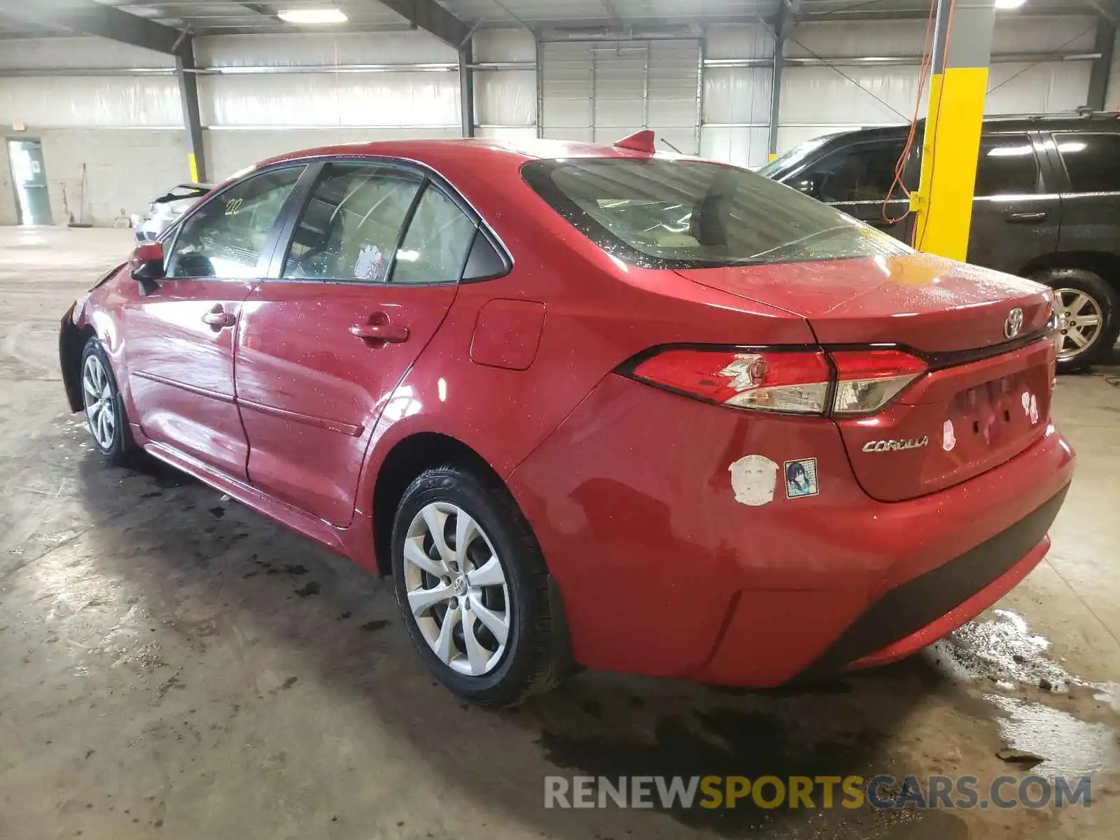 3 Photograph of a damaged car JTDEPRAE6LJ115927 TOYOTA COROLLA 2020