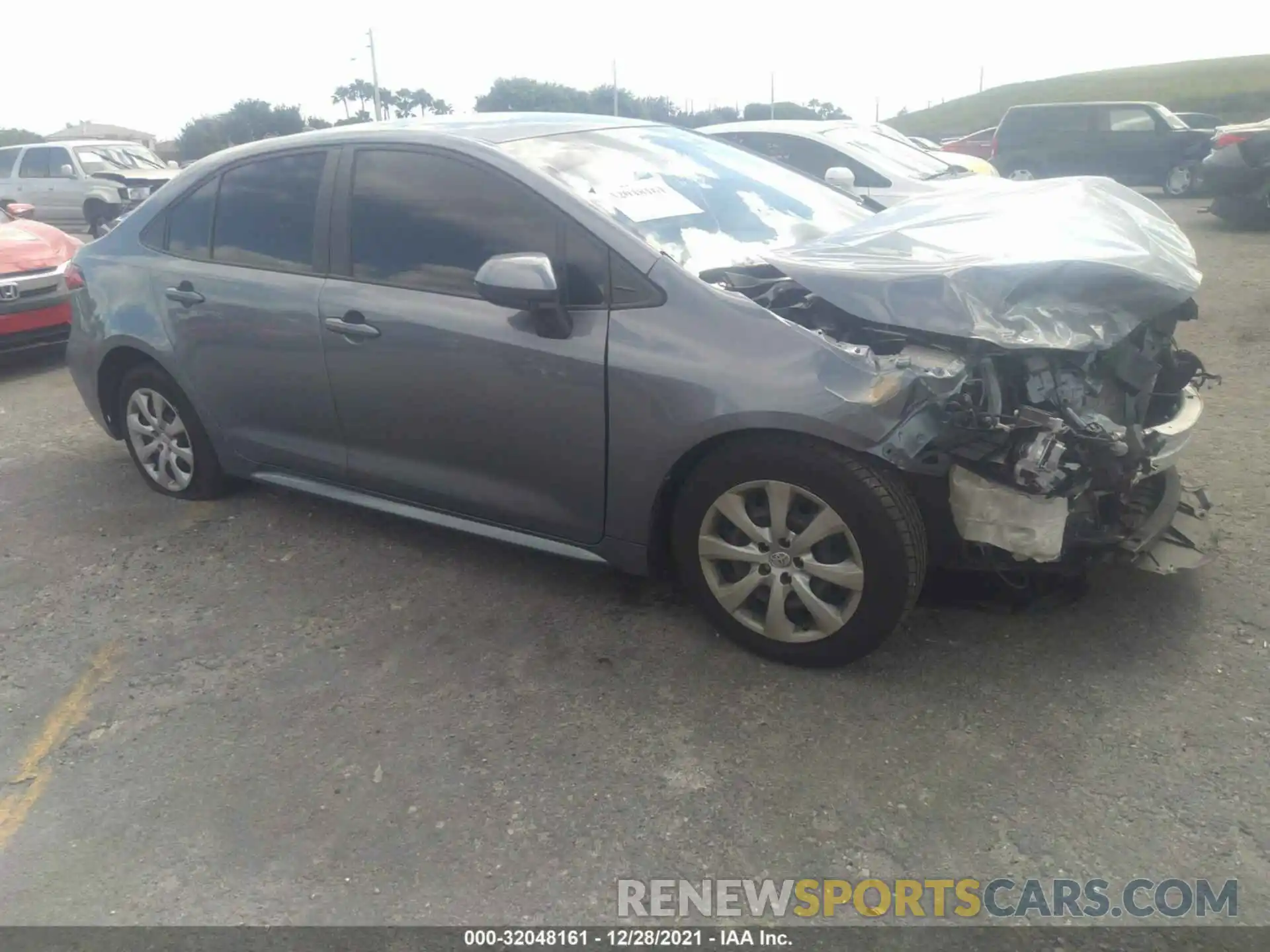 1 Photograph of a damaged car JTDEPRAE6LJ116222 TOYOTA COROLLA 2020