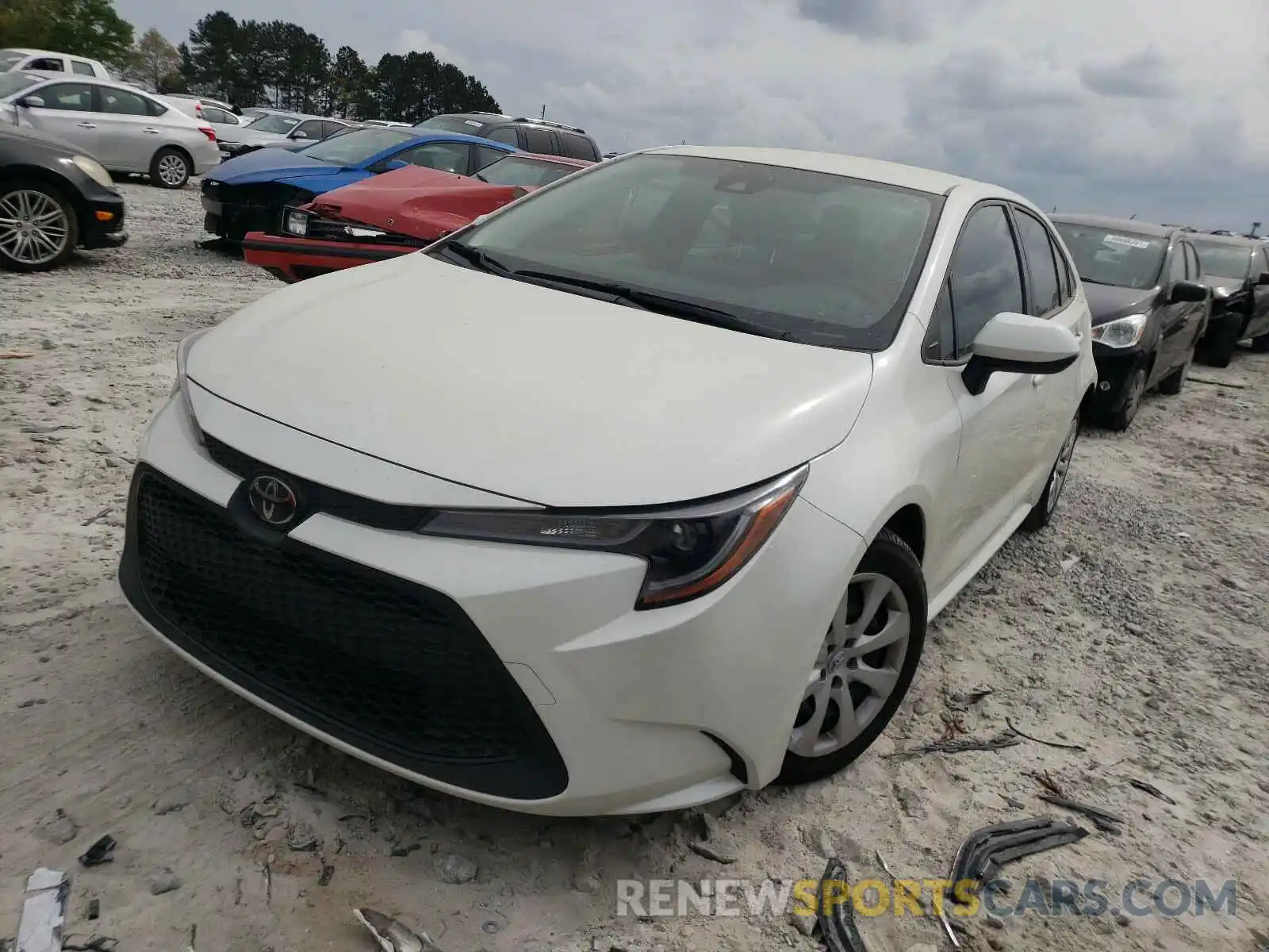 2 Photograph of a damaged car JTDEPRAE6LJ116432 TOYOTA COROLLA 2020