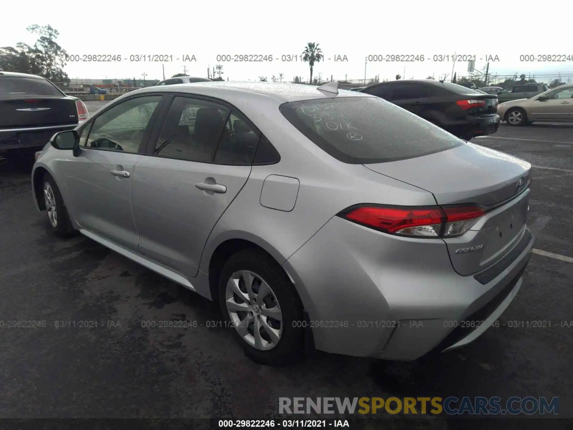 3 Photograph of a damaged car JTDEPRAE6LJ116673 TOYOTA COROLLA 2020