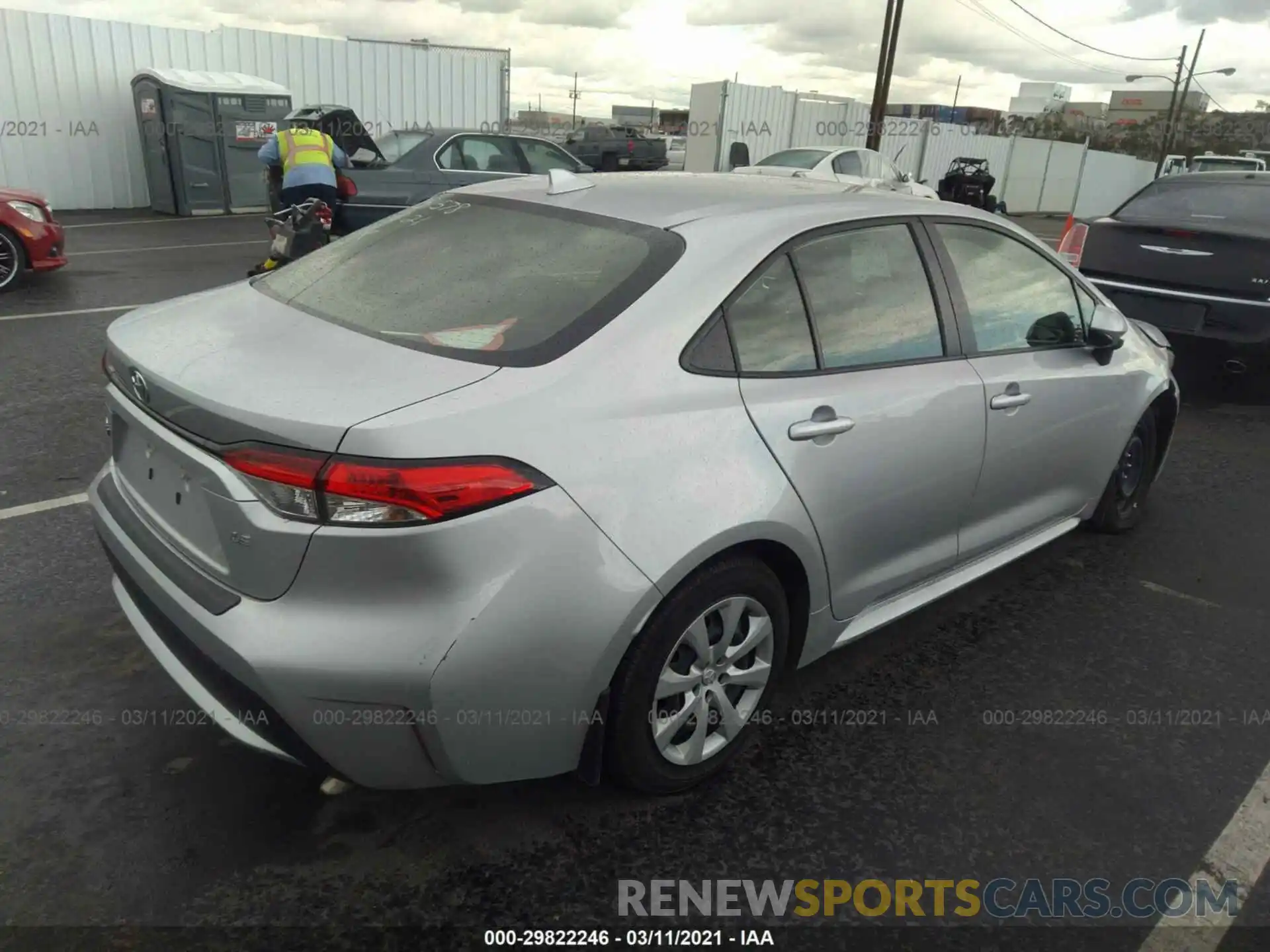 4 Photograph of a damaged car JTDEPRAE6LJ116673 TOYOTA COROLLA 2020