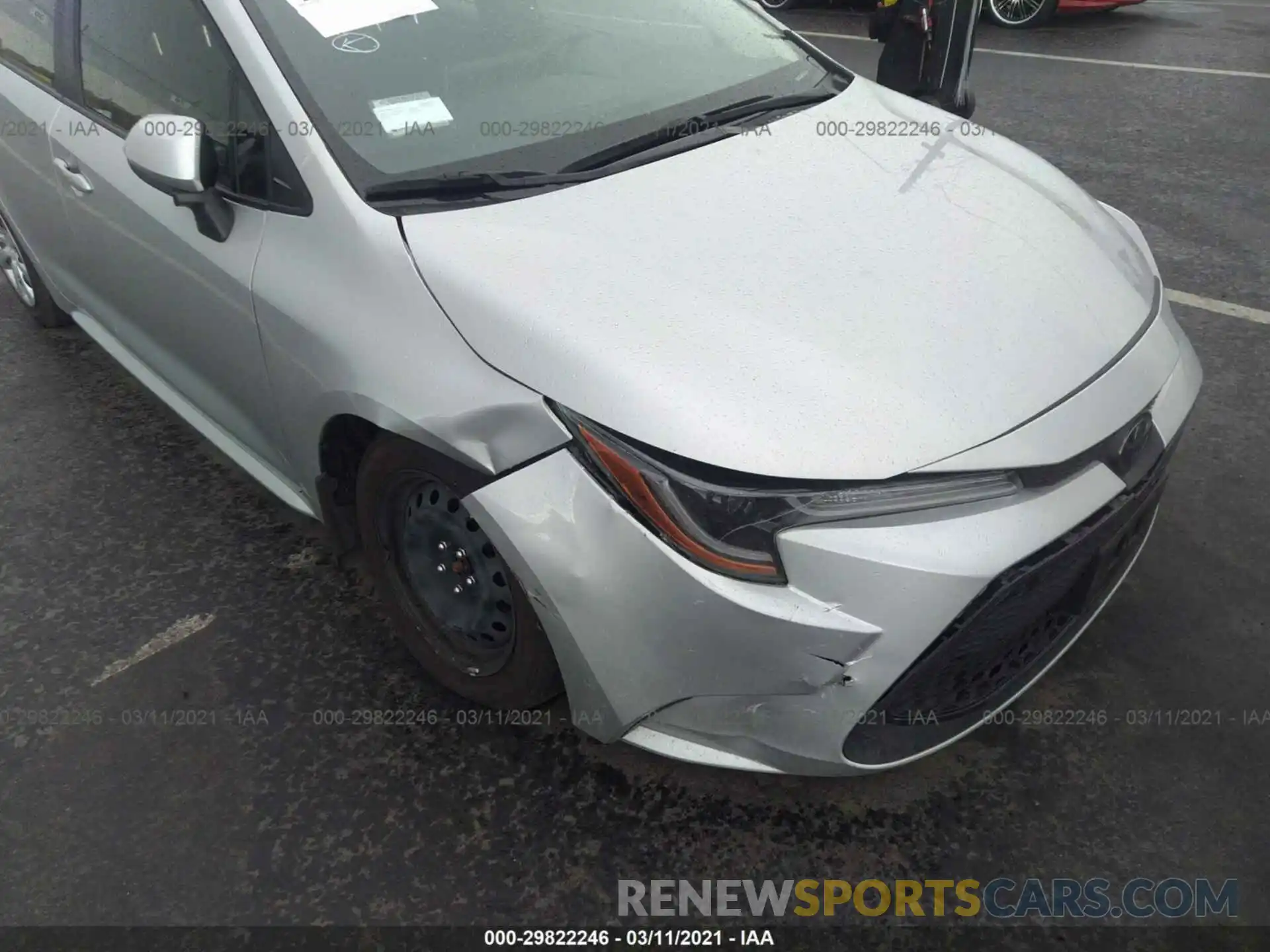 6 Photograph of a damaged car JTDEPRAE6LJ116673 TOYOTA COROLLA 2020