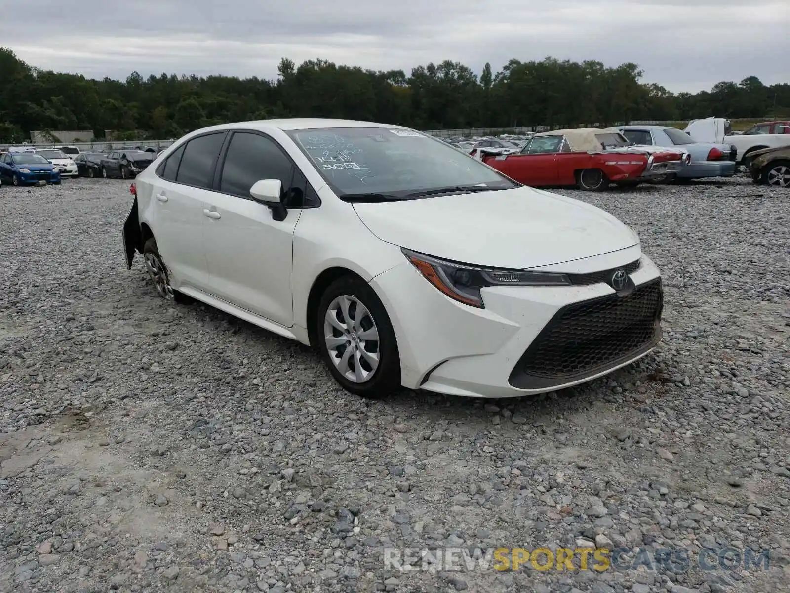 1 Photograph of a damaged car JTDEPRAE6LJ116690 TOYOTA COROLLA 2020