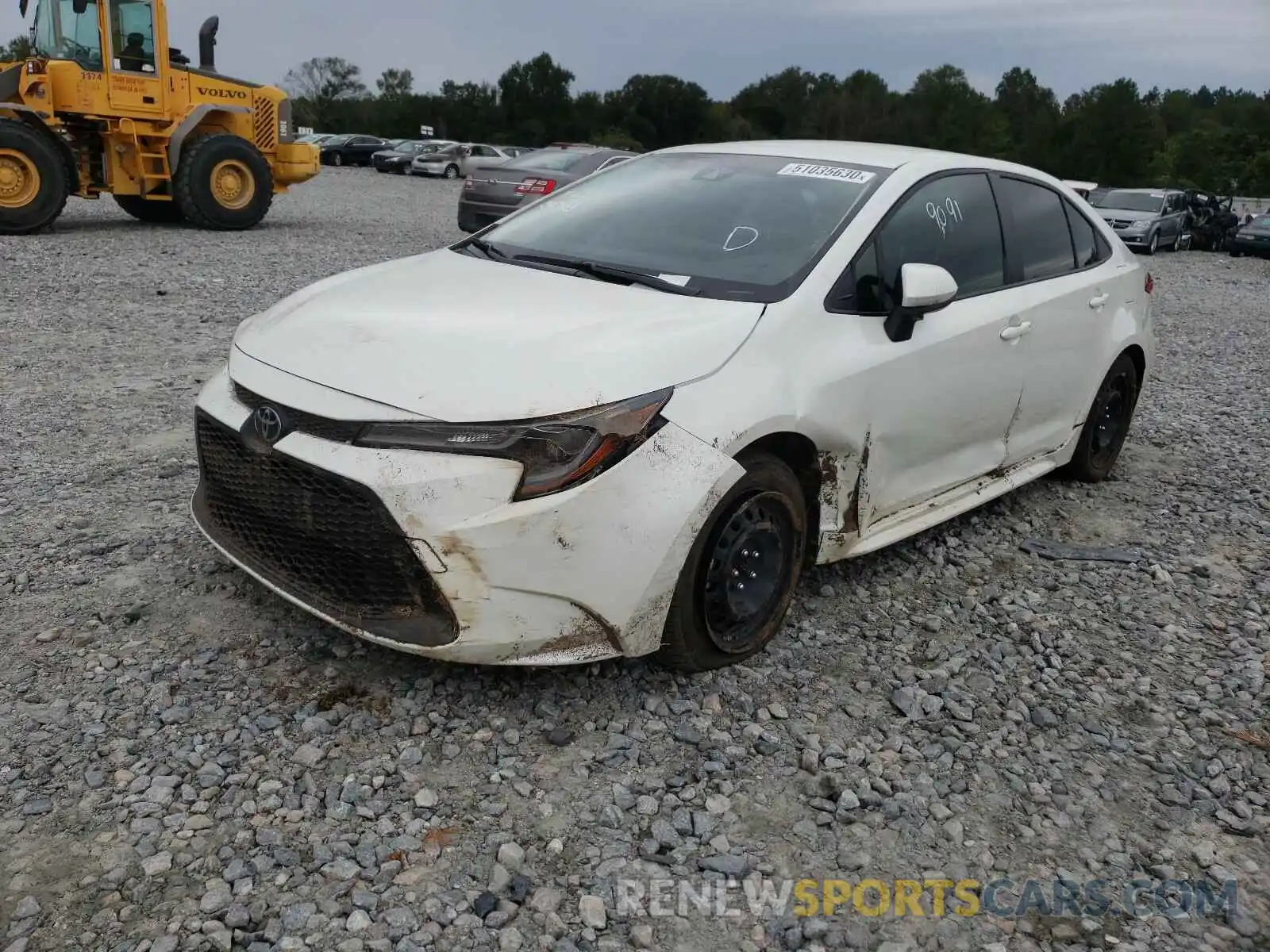 2 Photograph of a damaged car JTDEPRAE6LJ116690 TOYOTA COROLLA 2020